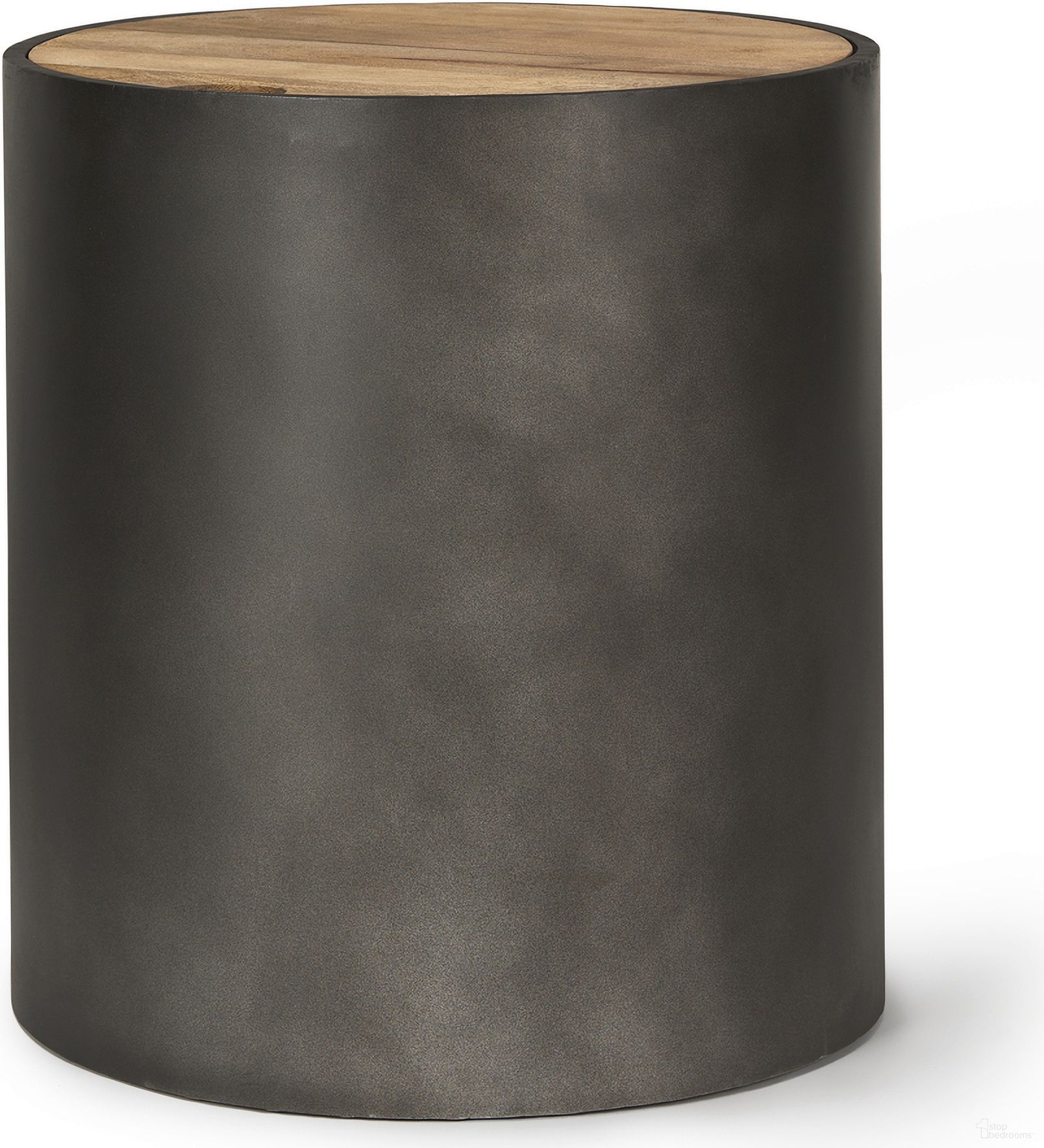 The appearance of Eclipse End Table In Gray And Brown designed by Mercana in the modern / contemporary interior design. This gray/brown piece of furniture  was selected by 1StopBedrooms from Eclipse Collection to add a touch of cosiness and style into your home. Sku: 70239. Material: Wood.