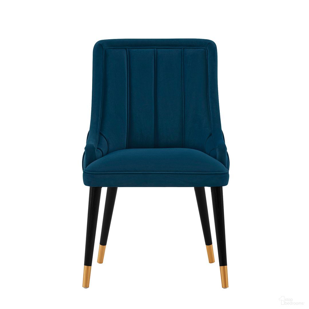 The appearance of Eda Dining Chair In Midnight Blue designed by Manhattan Comfort in the modern / contemporary interior design. This midnight blue piece of furniture was selected by 1StopBedrooms from Eda Collection to add a touch of cosiness and style into your home. Sku: DC073-BL. Material: Wood. Chair Type: Side Chair.