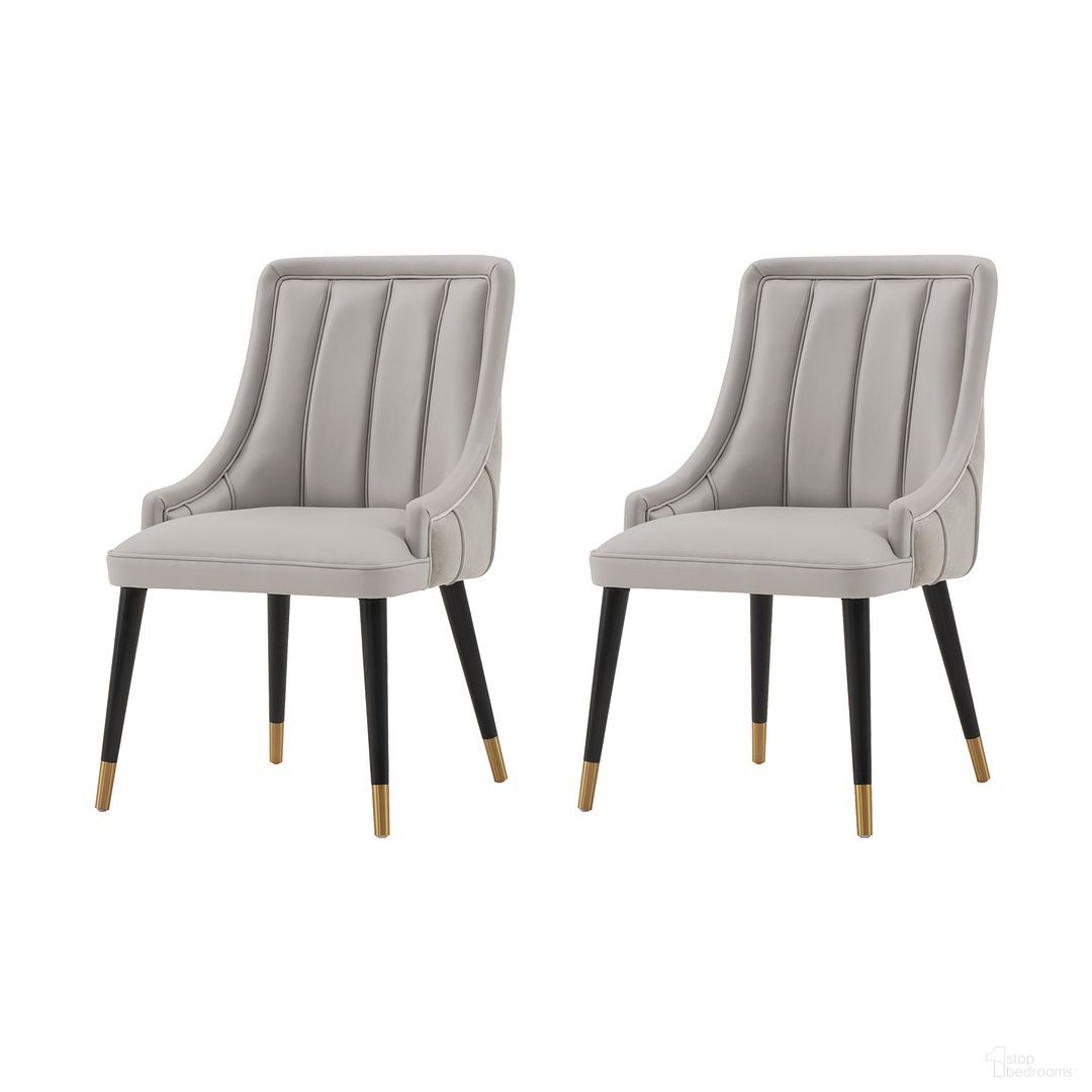 The appearance of Eda Dining Chair Set of 2 In Grey designed by Manhattan Comfort in the modern / contemporary interior design. This grey piece of furniture was selected by 1StopBedrooms from Eda Collection to add a touch of cosiness and style into your home. Sku: DC073-GY;DC073-GY. Material: Wood. Chair Type: Side Chair.