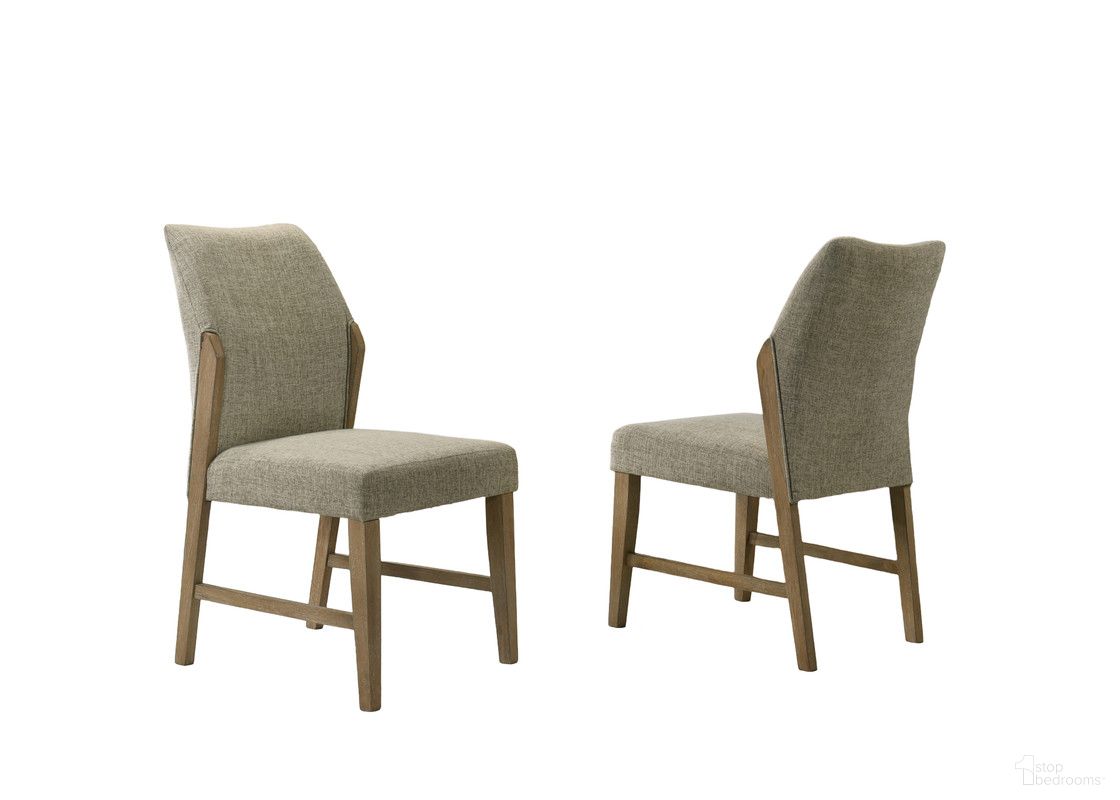 The appearance of Eden Linen Dining Chair with Rustic Oak Finish Legs Set of 2 In Beige designed by Lilola Home in the modern / contemporary interior design. This beige piece of furniture was selected by 1StopBedrooms from Eden Collection to add a touch of cosiness and style into your home. Sku: 30045-C. Material: Wood. Chair Type: Side Chair.