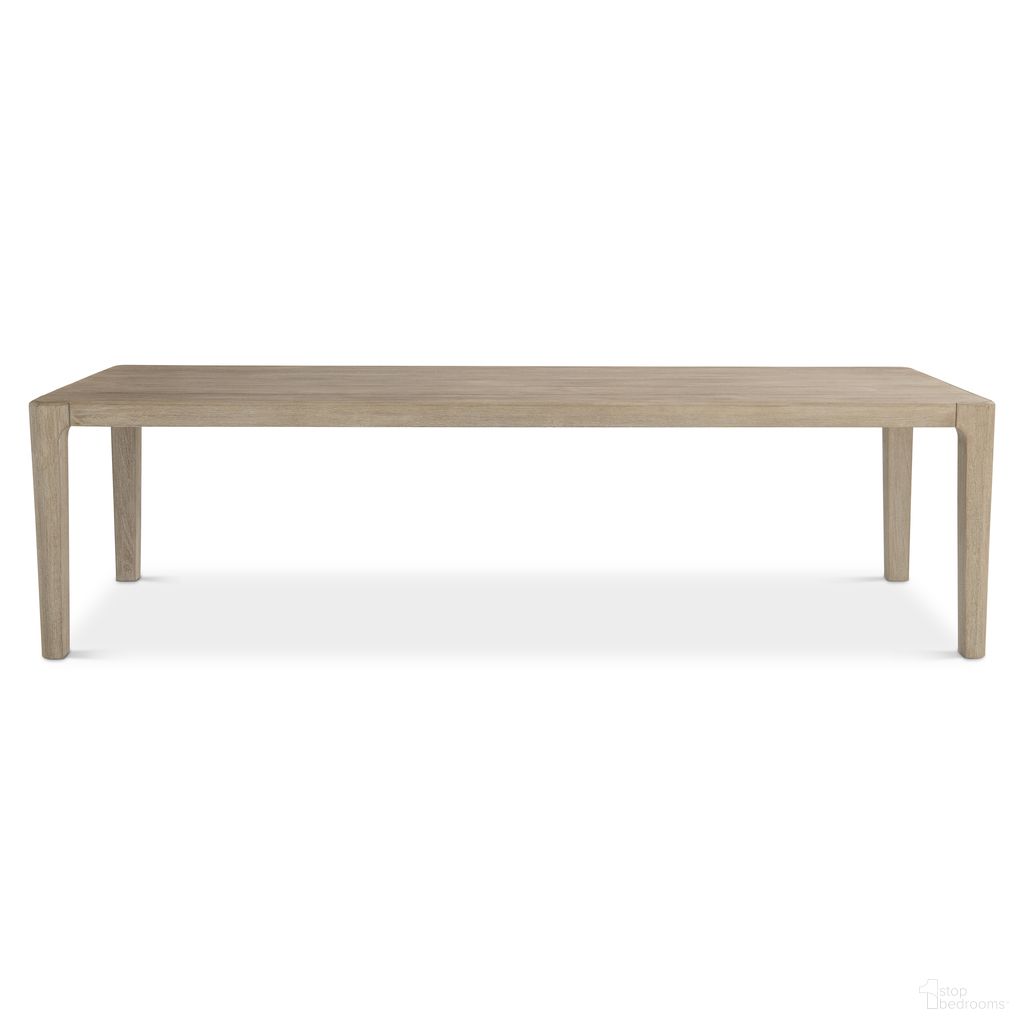 The appearance of Edenton 108 Inch Outdoor Dining Table In Brown designed by Bernhardt in the modern / contemporary interior design. This brown piece of furniture was selected by 1StopBedrooms from Edenton Collection to add a touch of cosiness and style into your home. Sku: X09224. Material: Teak.