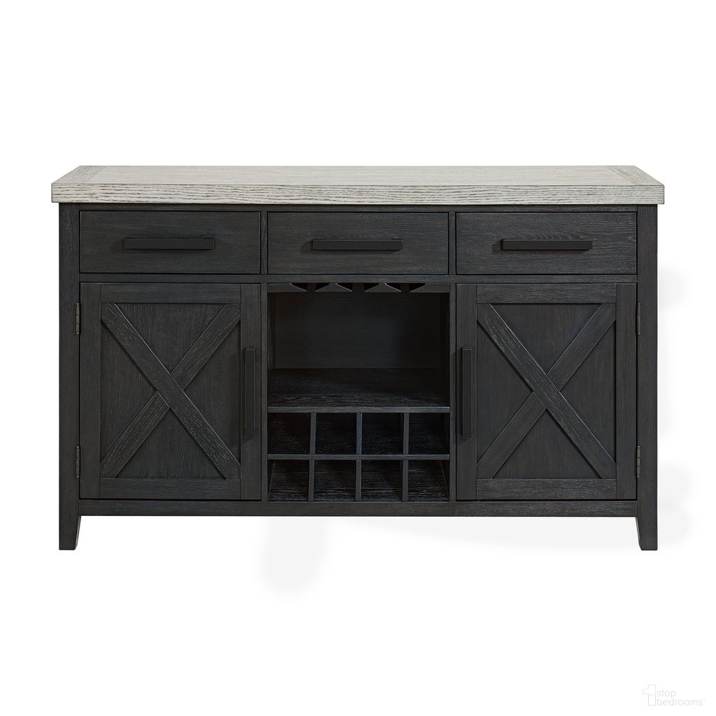 The appearance of Edge Server In Light Grey and Espresso designed by Picket House in the transitional interior design. This espresso/light grey piece of furniture was selected by 1StopBedrooms from Edge Collection to add a touch of cosiness and style into your home. Sku: D-16680-5-SV. Material: Wood.