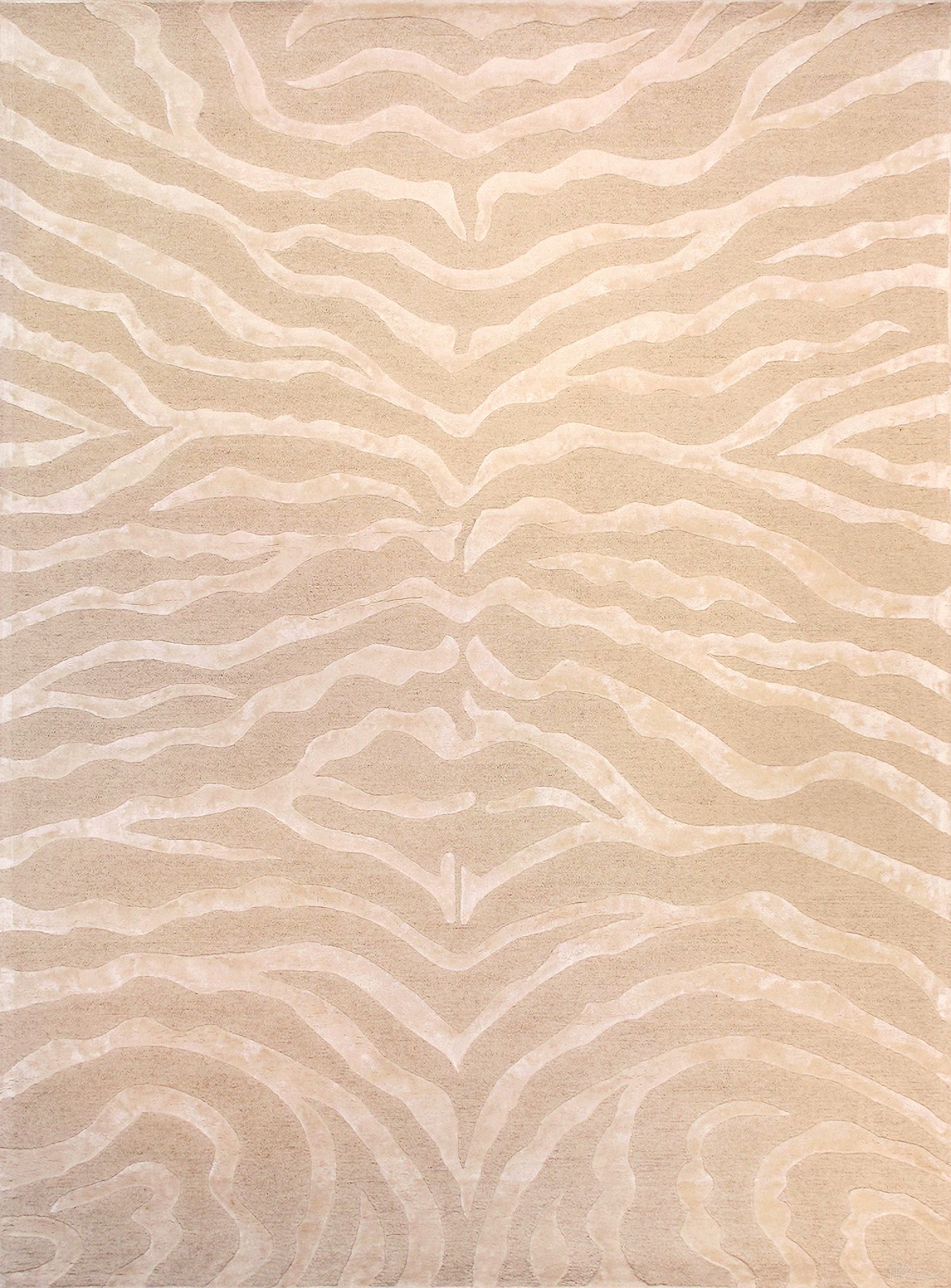 Edgy Collection Hand-Tufted Area Rug- 4' x 6' In Ivory