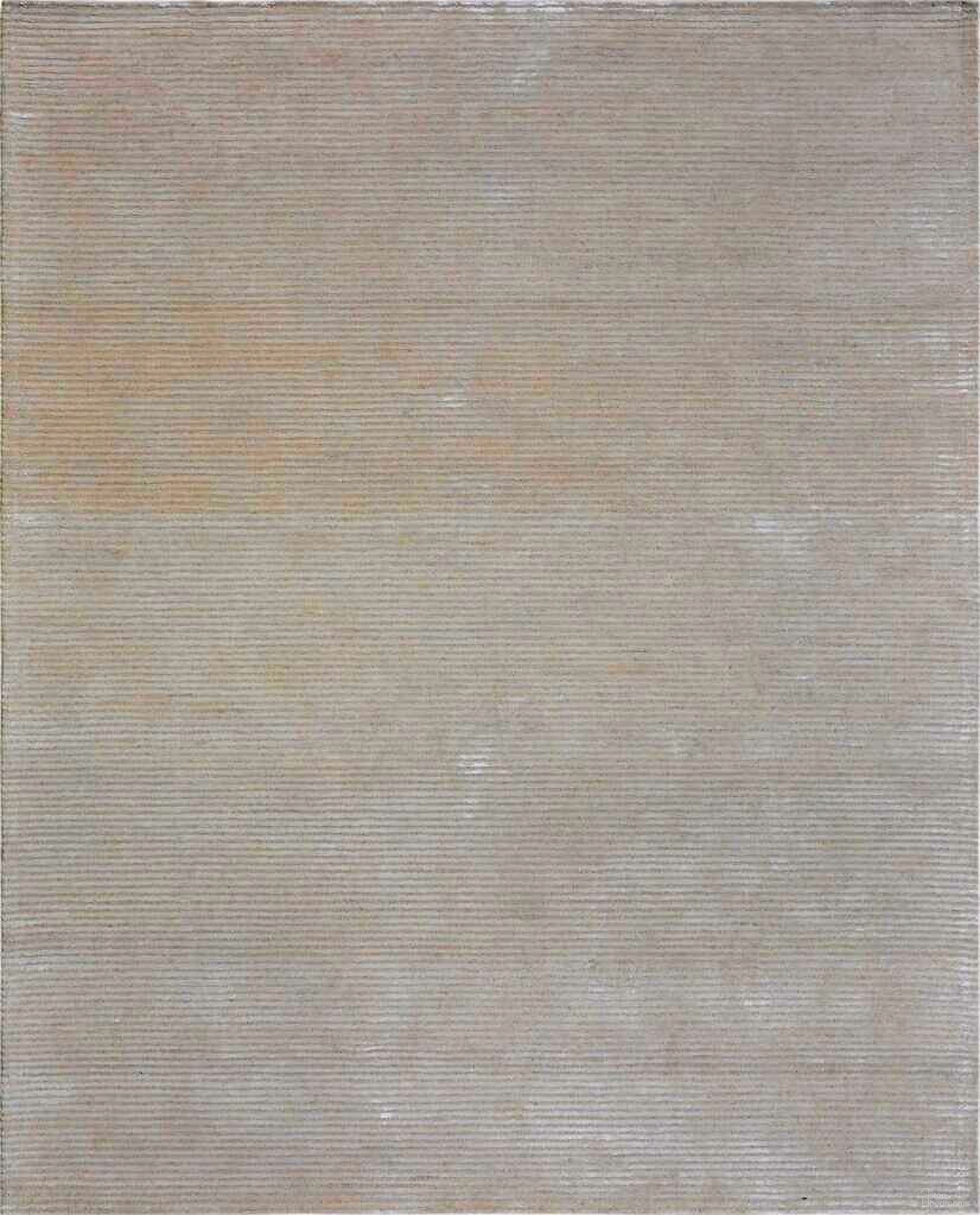 Edgy Collection Hand-Tufted Bamboo Silk and Wool Area Rug- 9' 9" x 13' 9" In Beige