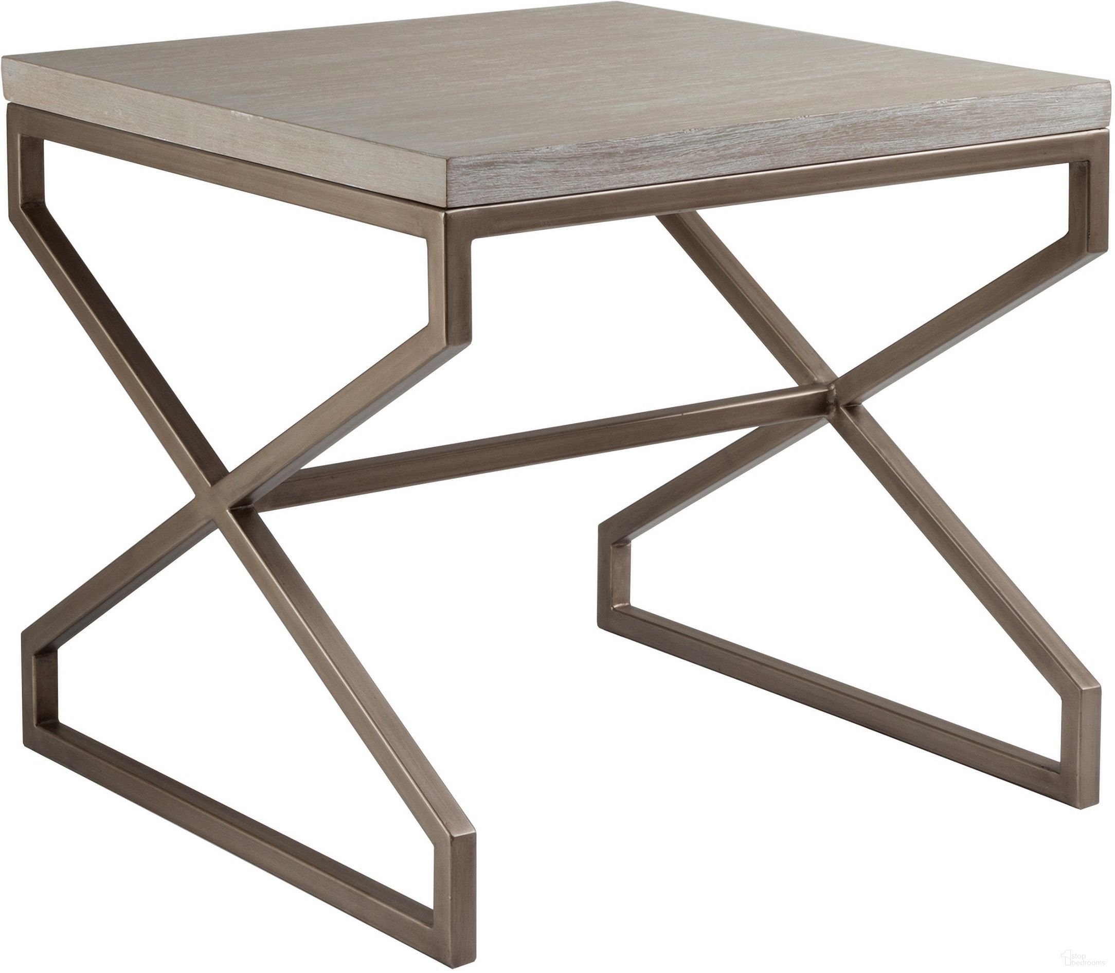 The appearance of Cohesion Program Edict Square End Table In Bianco designed by Artistica Home in the industrial interior design. This bianco piece of furniture was selected by 1StopBedrooms from Cohesion Program Collection to add a touch of cosiness and style into your home. Sku: 2088-957-40. Material: Metal.