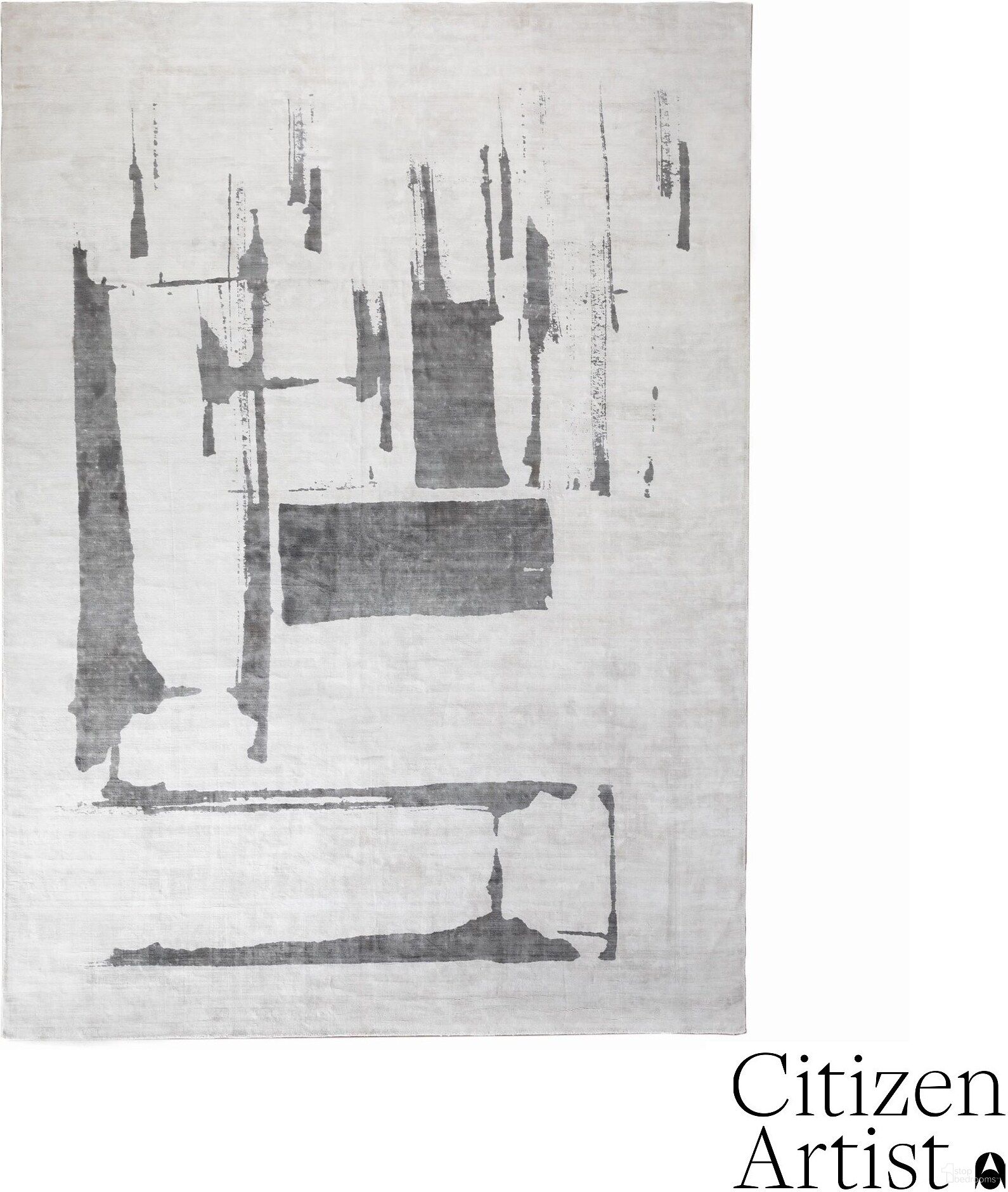 Edifice 11 x 14 Rug In Cream And Charcoal