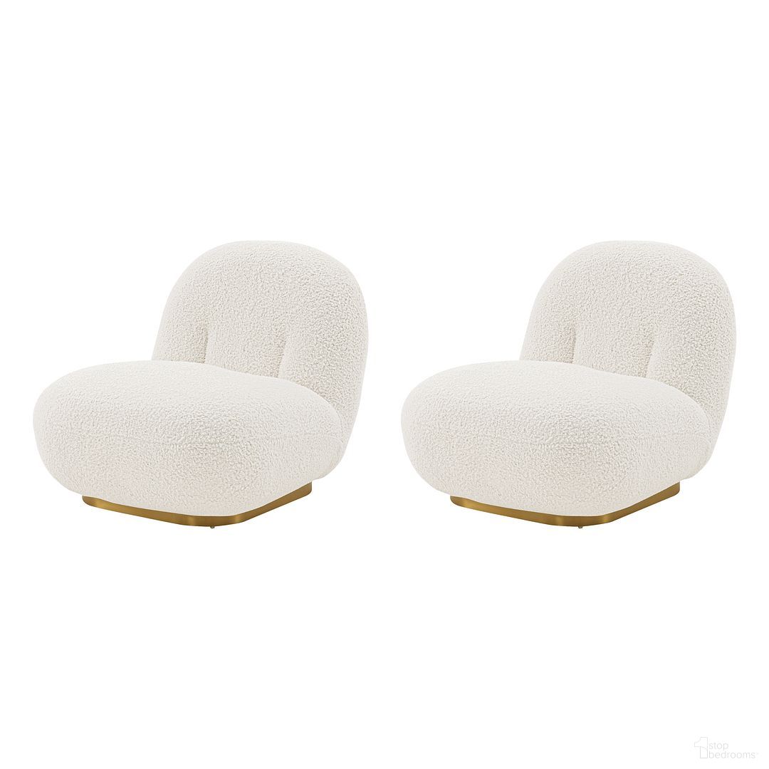 Edina Accent Chair Set of 2 In White
