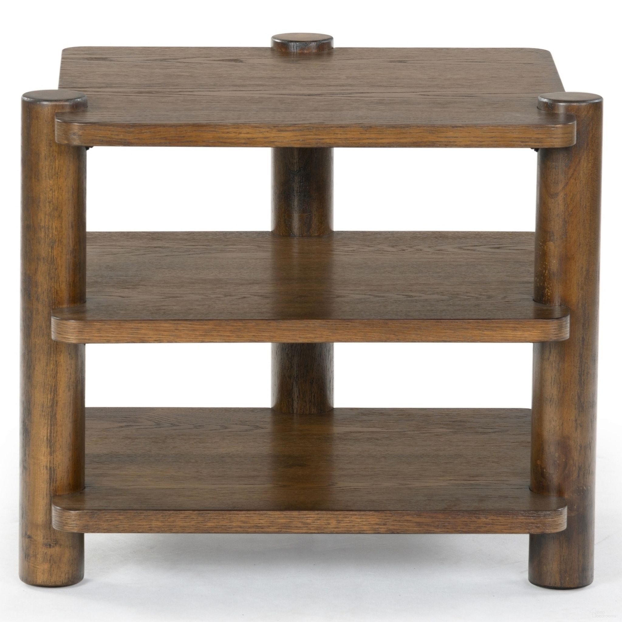 The appearance of Edisyn 3 Shelf Wood Accent Table In Medium Oak designed by Safavieh Couture in the modern / contemporary interior design. This medium oak piece of furniture  was selected by 1StopBedrooms from Edisyn Collection to add a touch of cosiness and style into your home. Sku: SFV2176C. Material: Rubberwood.