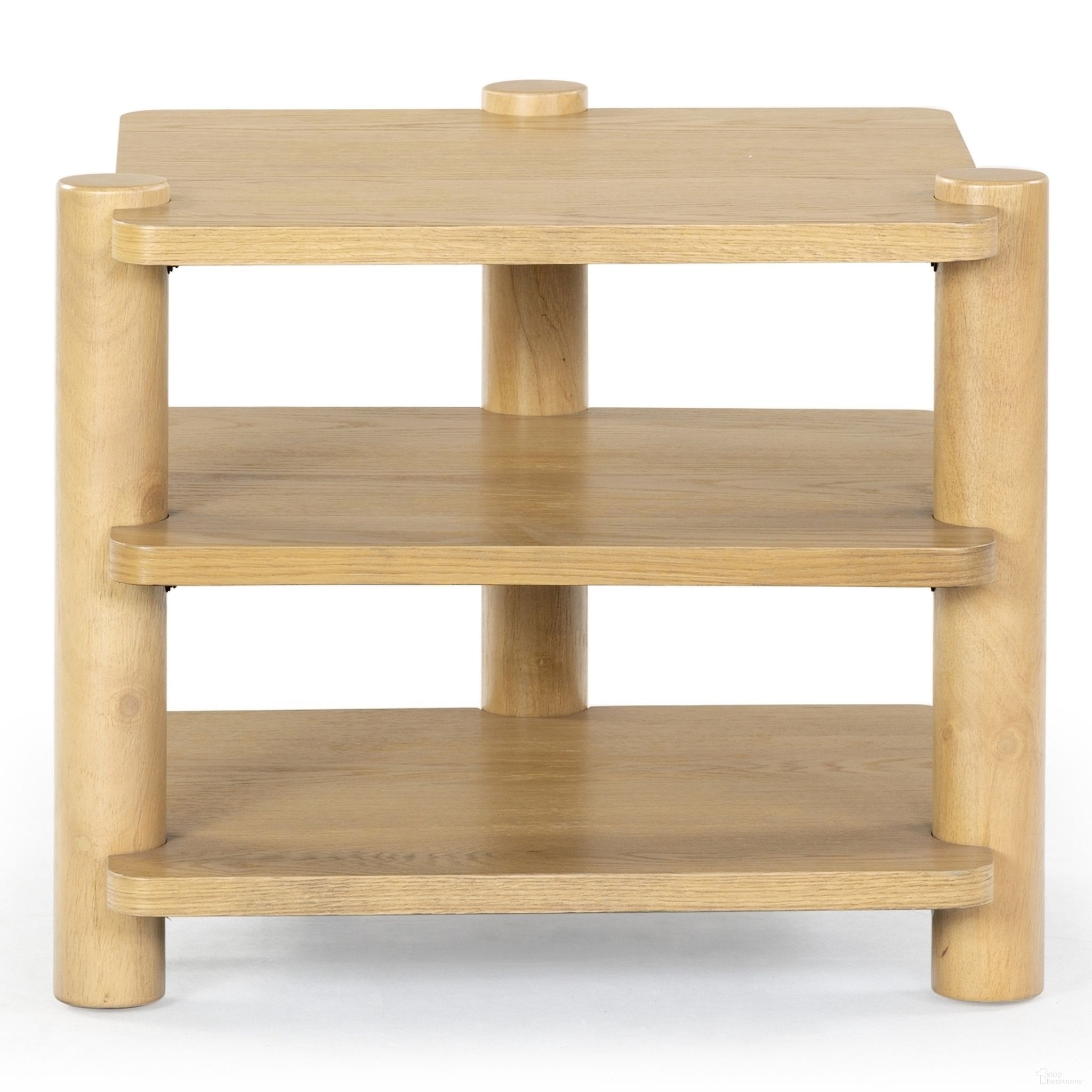 The appearance of Edisyn 3 Shelf Wood Accent Table In Natural designed by Safavieh Couture in the modern / contemporary interior design. This natural piece of furniture  was selected by 1StopBedrooms from Edisyn Collection to add a touch of cosiness and style into your home. Sku: SFV2176A. Material: Rubberwood.
