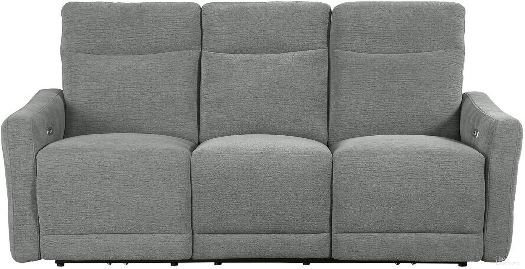 The appearance of Edition Double Power Reclining Sofa designed by Homelegance in the modern / contemporary interior design. This gray piece of furniture was selected by 1StopBedrooms from Edition Collection to add a touch of cosiness and style into your home. Sku: 9804DV-3PWH. Material: Wood.