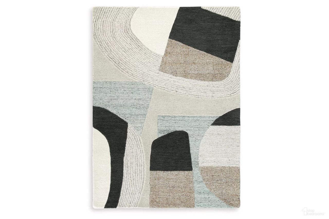Edrickhill 5' x 7' Rug In Grayish Teal/Taupe/Cream