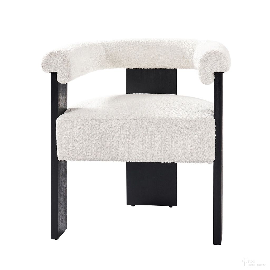 The appearance of Eduard Boucle Dining Chair In Ivory designed by Karat Home in the modern / contemporary interior design. This ivory piece of furniture was selected by 1StopBedrooms from Eduard Collection to add a touch of cosiness and style into your home. Sku: DCS0924-IVY. Material: Chenille. Chair Type: Arm Chair.