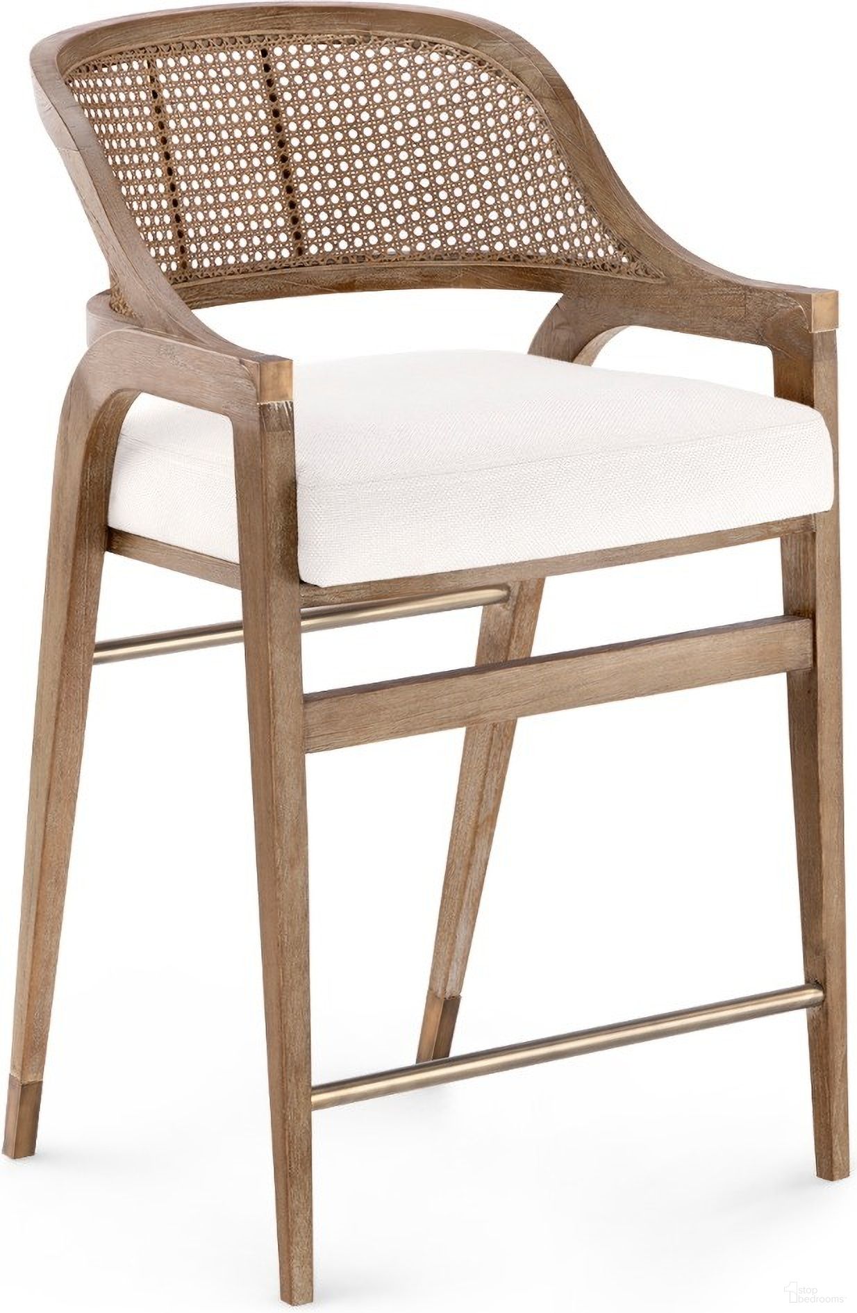 The appearance of Edward Counter Stool Set of 2 In Driftwood designed by Villa & House in the transitional interior design. This driftwood piece of furniture was selected by 1StopBedrooms from Edward Collection to add a touch of cosiness and style into your home. Sku: EWD-575-92. Material: Wood.