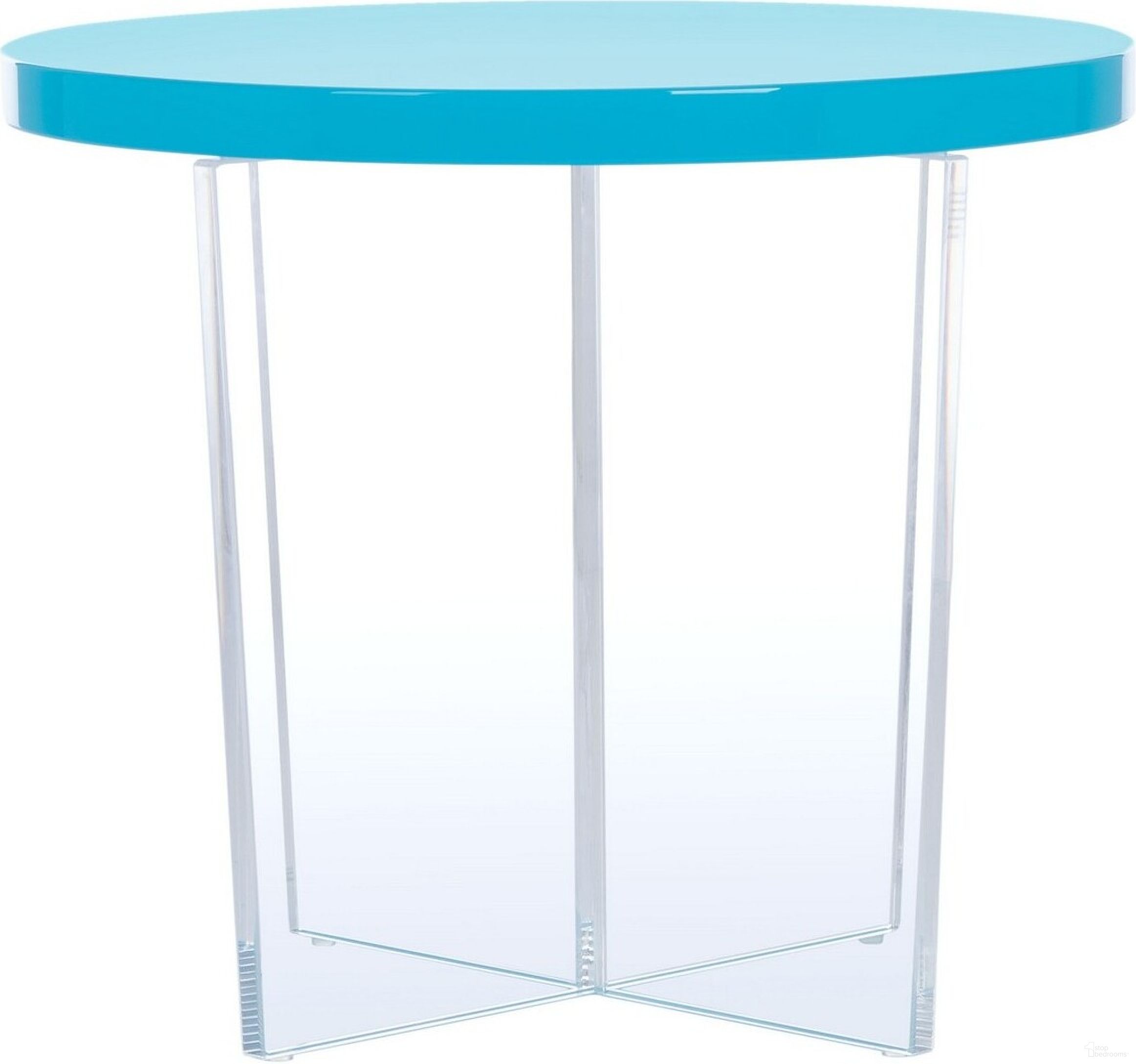 The appearance of Edwards Acryllic Accent Table In Turquoise designed by Safavieh Couture in the modern / contemporary interior design. This turquoise piece of furniture  was selected by 1StopBedrooms from Edwards Collection to add a touch of cosiness and style into your home. Sku: SFV3108A. Material: Acrylic.