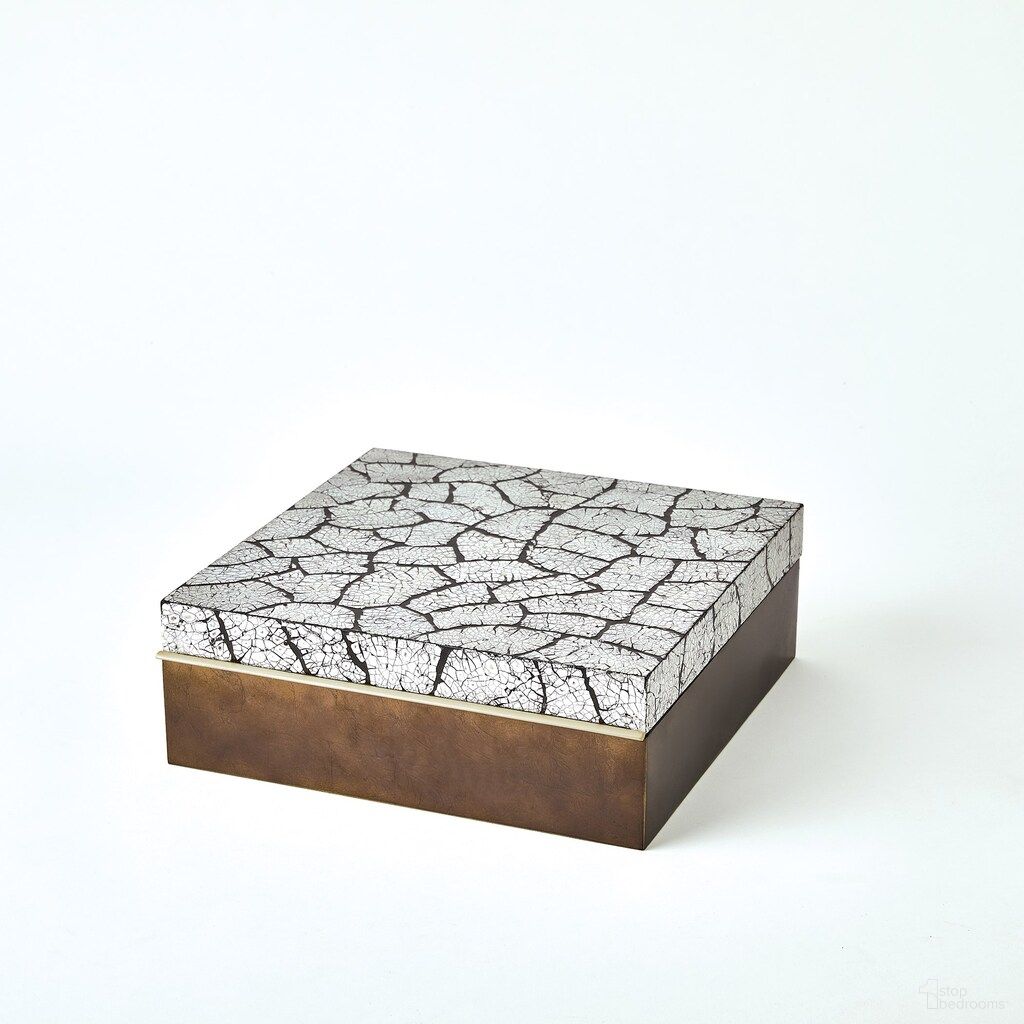 Eggshell Large Box In Antique Gold