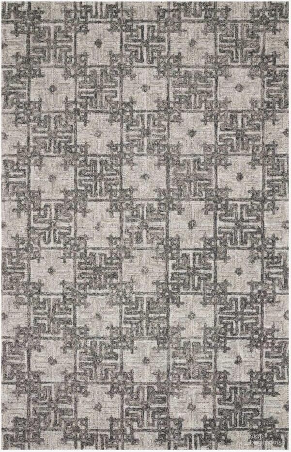 Ehren Charcoal/Fog 1'6" x 1'6" Rug