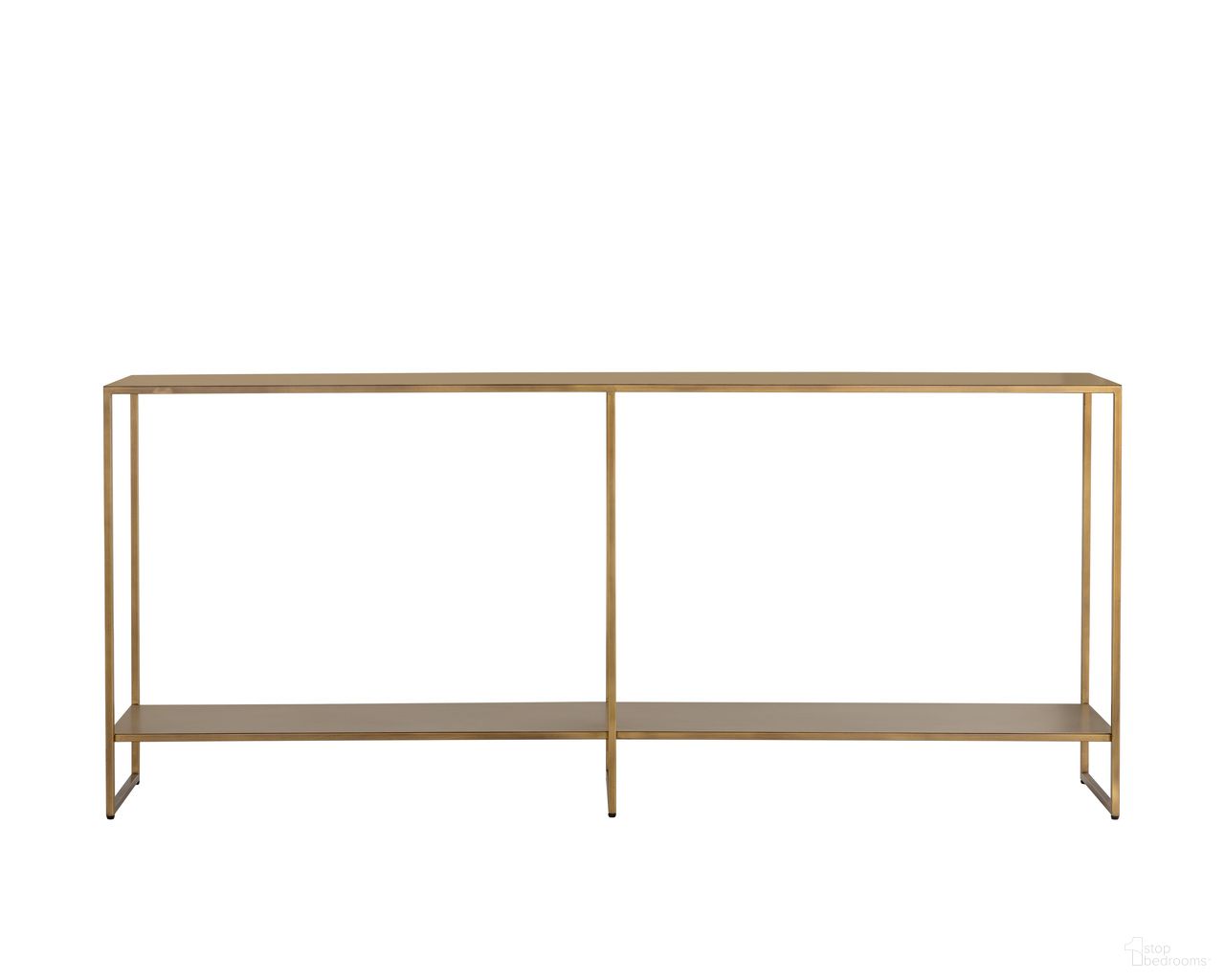 Eiffel Console Table In Antique Brass