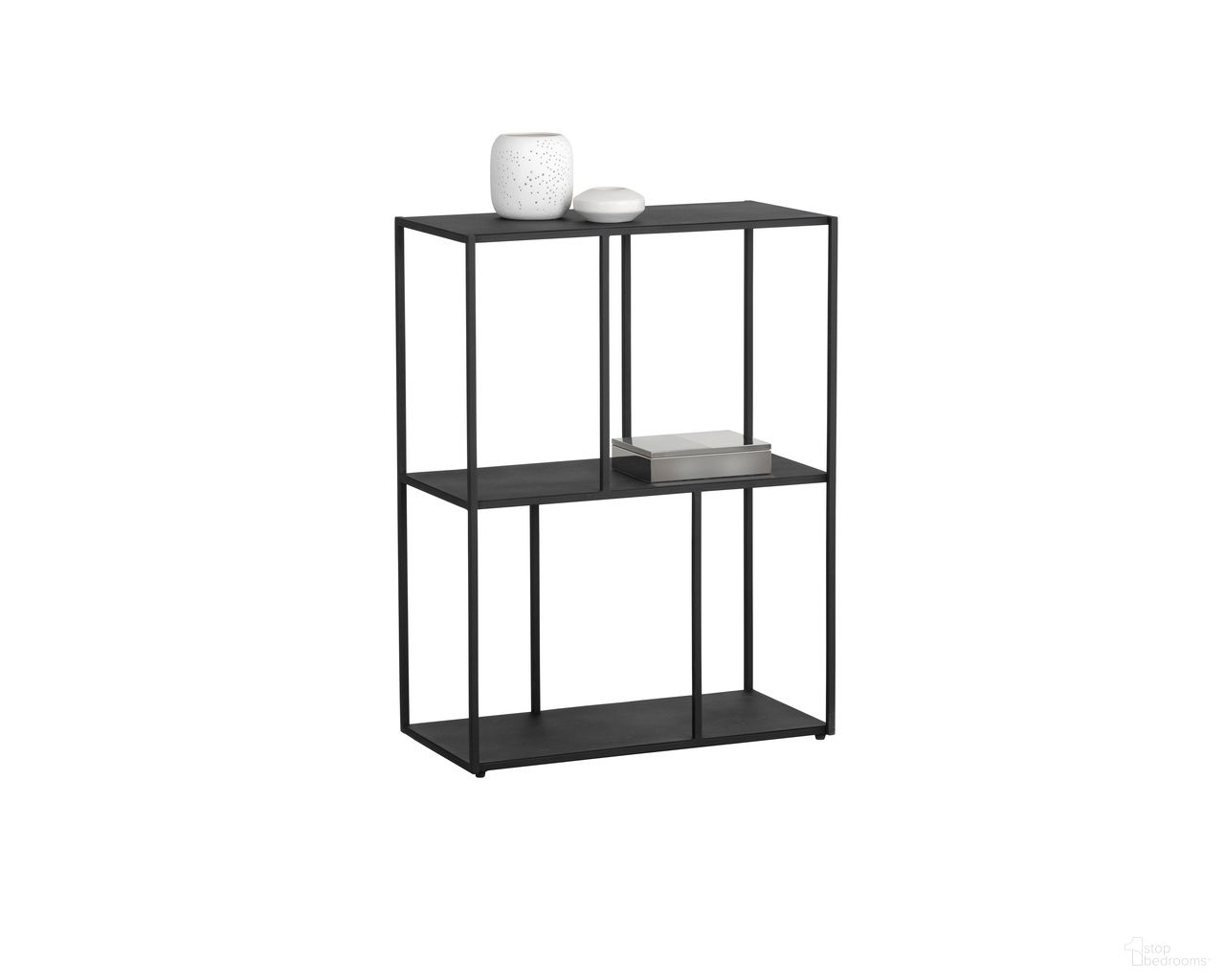 Eiffel Small Low Bookcase In Black