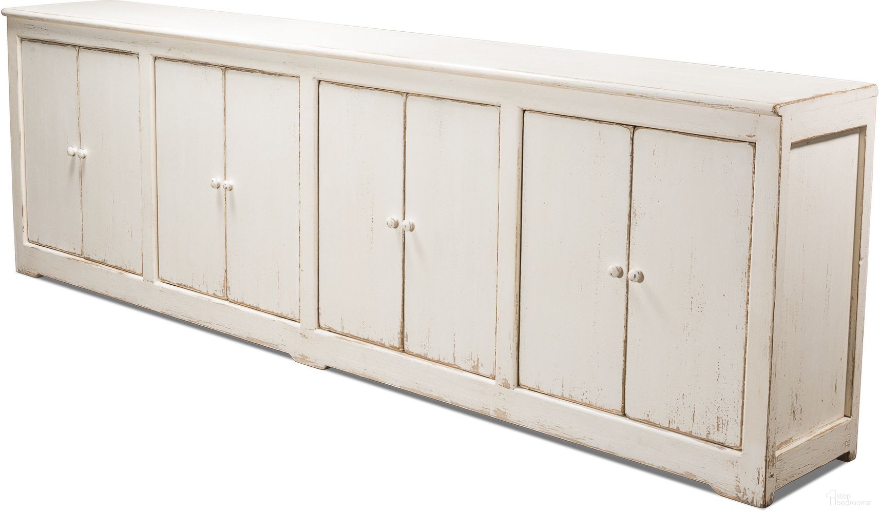 Eight Is Enough Whitewash Sideboard