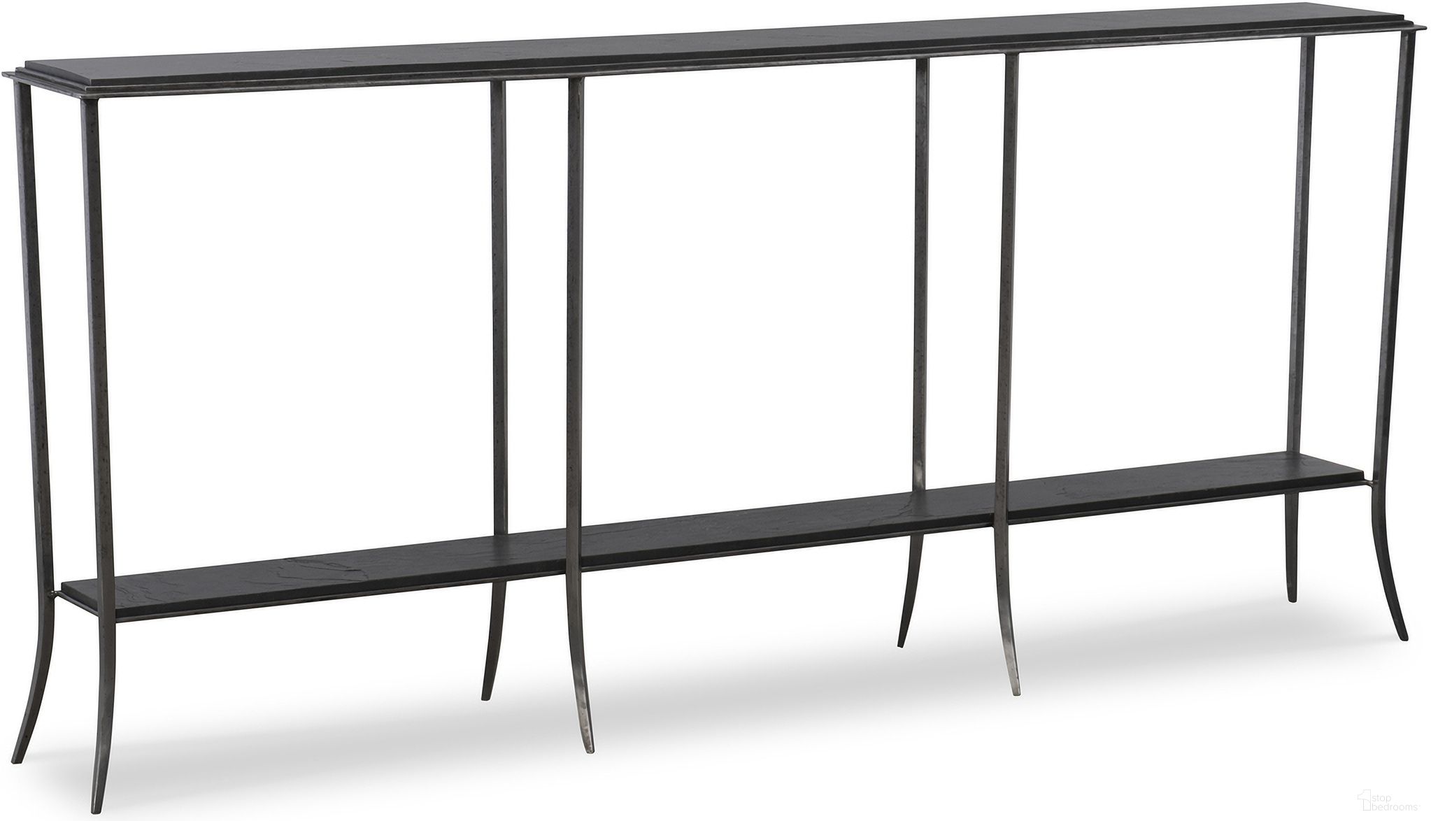 The appearance of Elan Console Table In Dark Brown designed by Maitland-Smith in the modern / contemporary interior design. This dark brown piece of furniture was selected by 1StopBedrooms from Maitland Smith Collection to add a touch of cosiness and style into your home. Sku: 8301-34. Material: Metal.