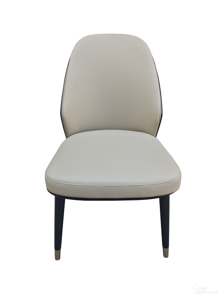 The appearance of Elan Eclisse Dining Chair In Beige designed by Klaussner Home Furnishings in the modern / contemporary interior design. This beige piece of furniture was selected by 1StopBedrooms from Elan Collection to add a touch of cosiness and style into your home. Sku: ZS1003BC. Material: Genuine Leather. Chair Type: Side Chair.