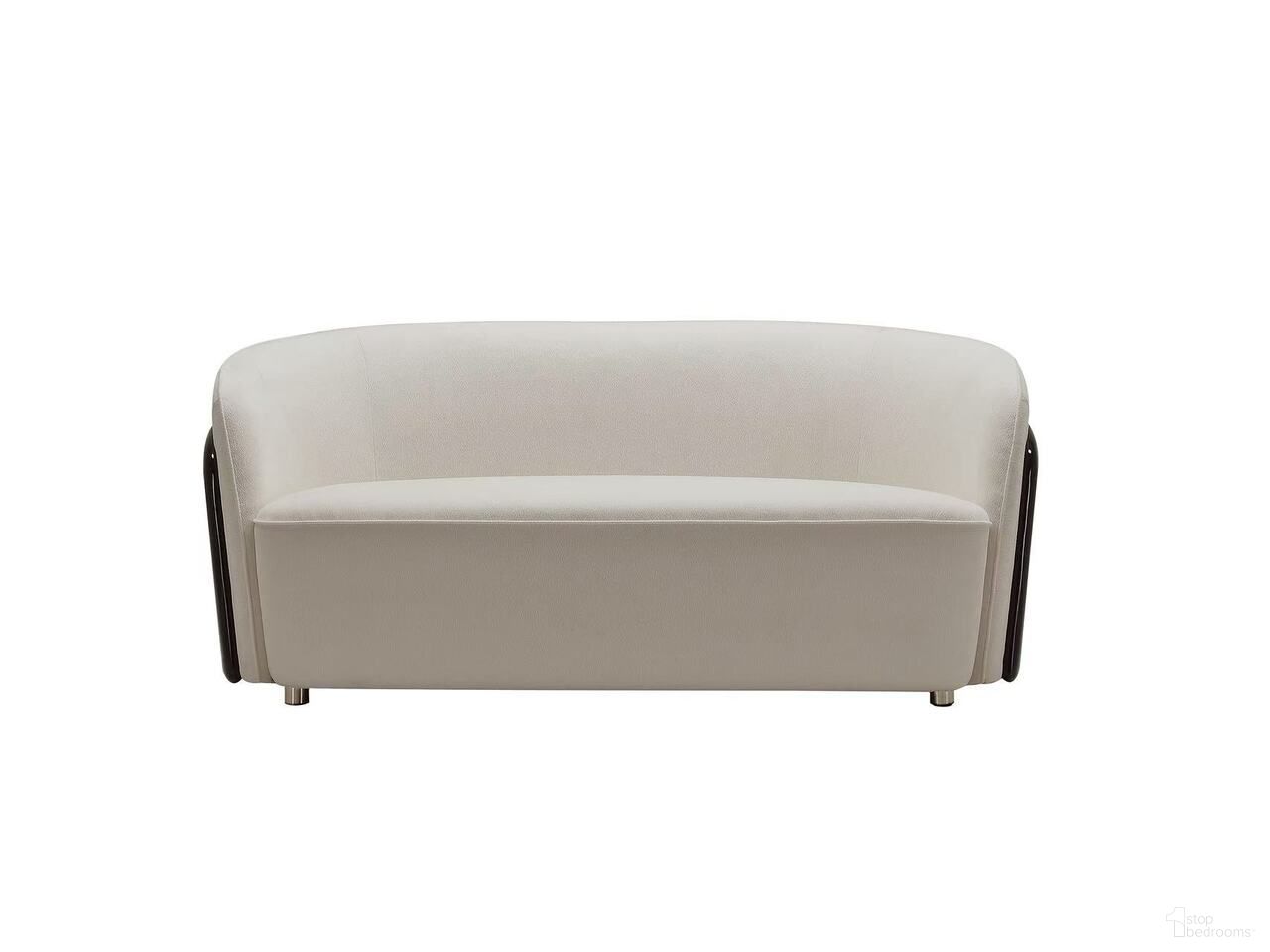 The appearance of Elan Imperio 2- Seater Fabric Sofa with Macassar Veneer Base In White and Gold designed by Klaussner Home Furnishings in the modern / contemporary interior design. This white/gold piece of furniture  was selected by 1StopBedrooms from Elan Collection to add a touch of cosiness and style into your home. Sku: ZSSF-1013-2P. Material: Fabric.