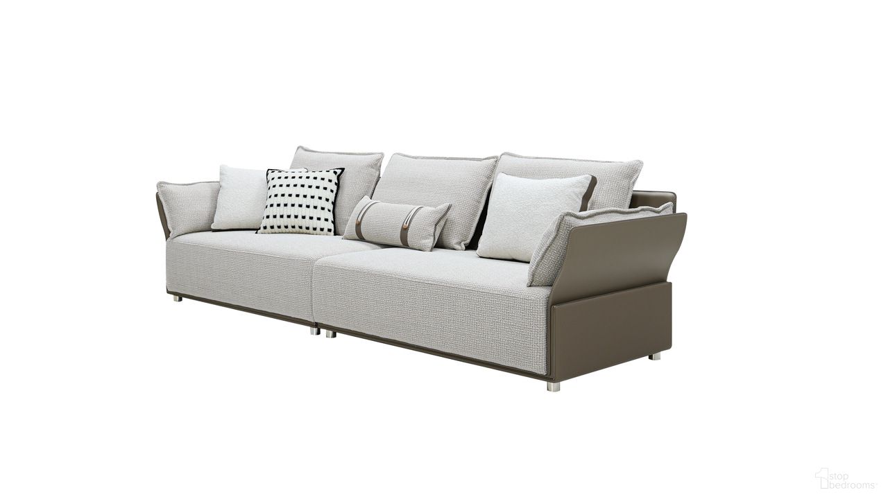 The appearance of Elan Velluto 4 Seater Sofa In Beige designed by Klaussner Home Furnishings in the modern / contemporary interior design. This beige piece of furniture was selected by 1StopBedrooms from Elan Collection to add a touch of cosiness and style into your home. Sku: 10074S-LAF2P;10074S-RAF2P. Material: Genuine Leather.