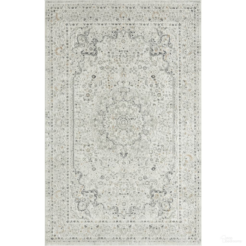 Elara Kelzo Vintage Hi-Low Medallion Area Rug In Gray