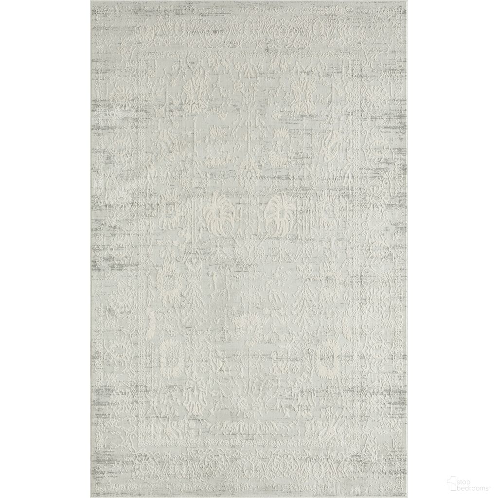 Elara Wylor Distressed Hi-Low Botanical Area Rug In Ivory
