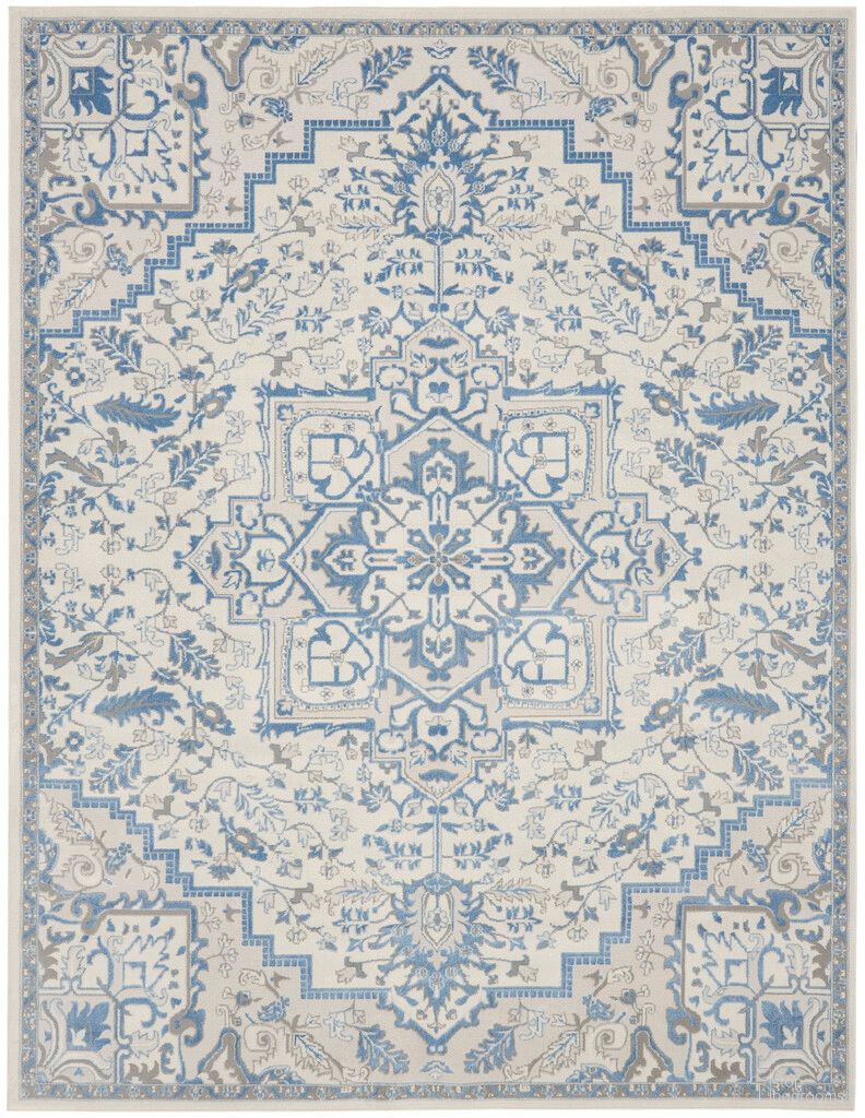 Elation 9' x 12' Indoor Rug In Ivory Blue