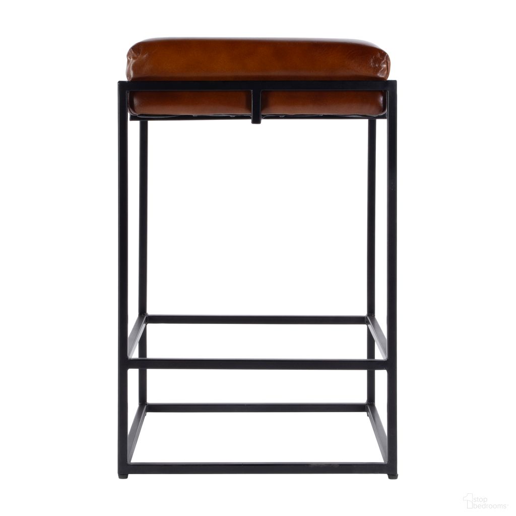 The appearance of Eldridge 26 Inch Leather and Iron Backless Counter Height Stool with Footrest In Black and Brown designed by Butler Specialty Company in the industrial interior design. This black/brown piece of furniture was selected by 1StopBedrooms from Eldridge Collection to add a touch of cosiness and style into your home. Sku: 5885344. Material: Iron.