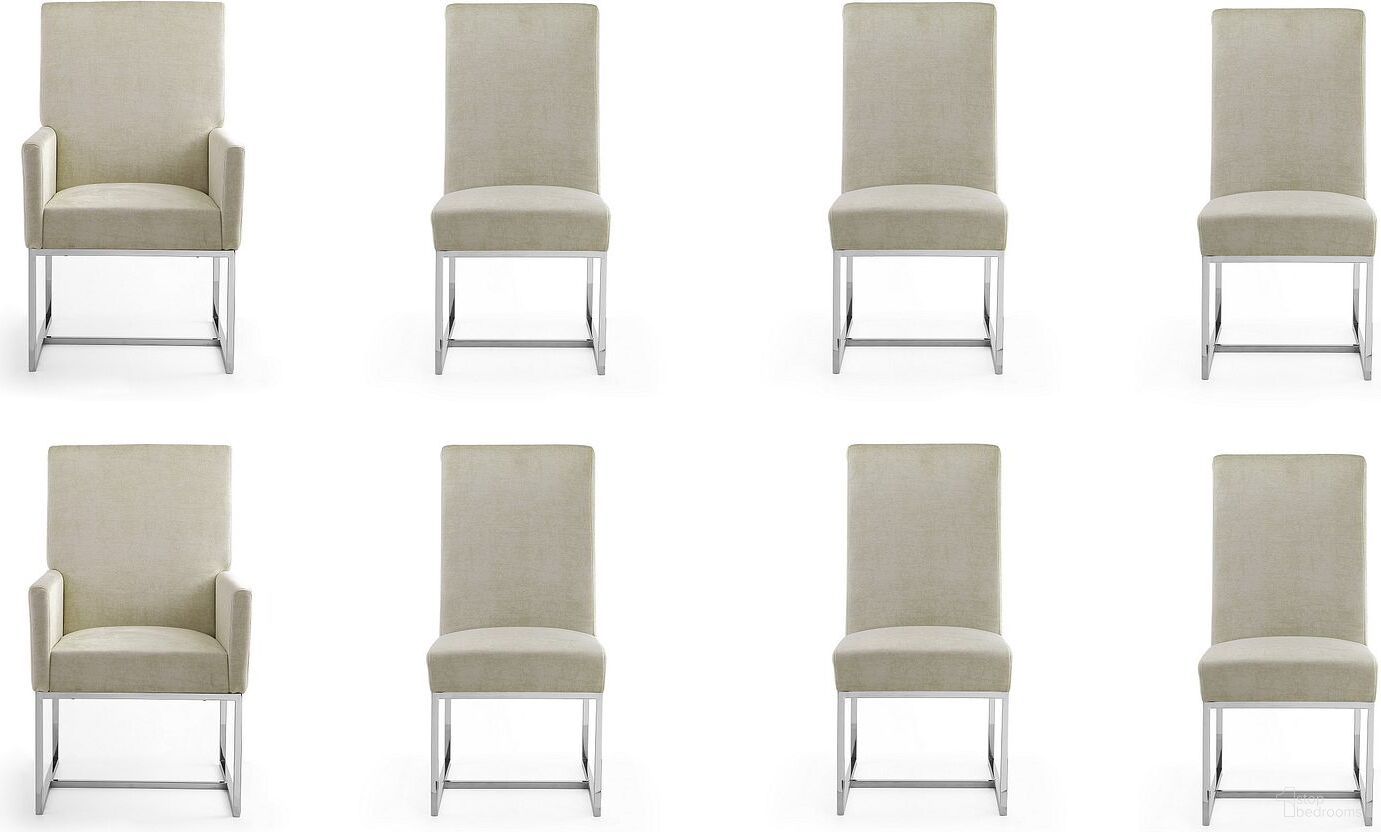 The appearance of Element 8-Piece Dining Chairs in Champagne designed by Manhattan Comfort in the modern / contemporary interior design. This champagne piece of furniture was selected by 1StopBedrooms from Element Collection to add a touch of cosiness and style into your home. Sku: DC029-OM;DC029-OM;DC030-OM;DC030-OM;DC030-OM;DC030-OM;DC030-OM;DC030-OM. Material: Stainless Steel. Chair Type: Arm Chair.