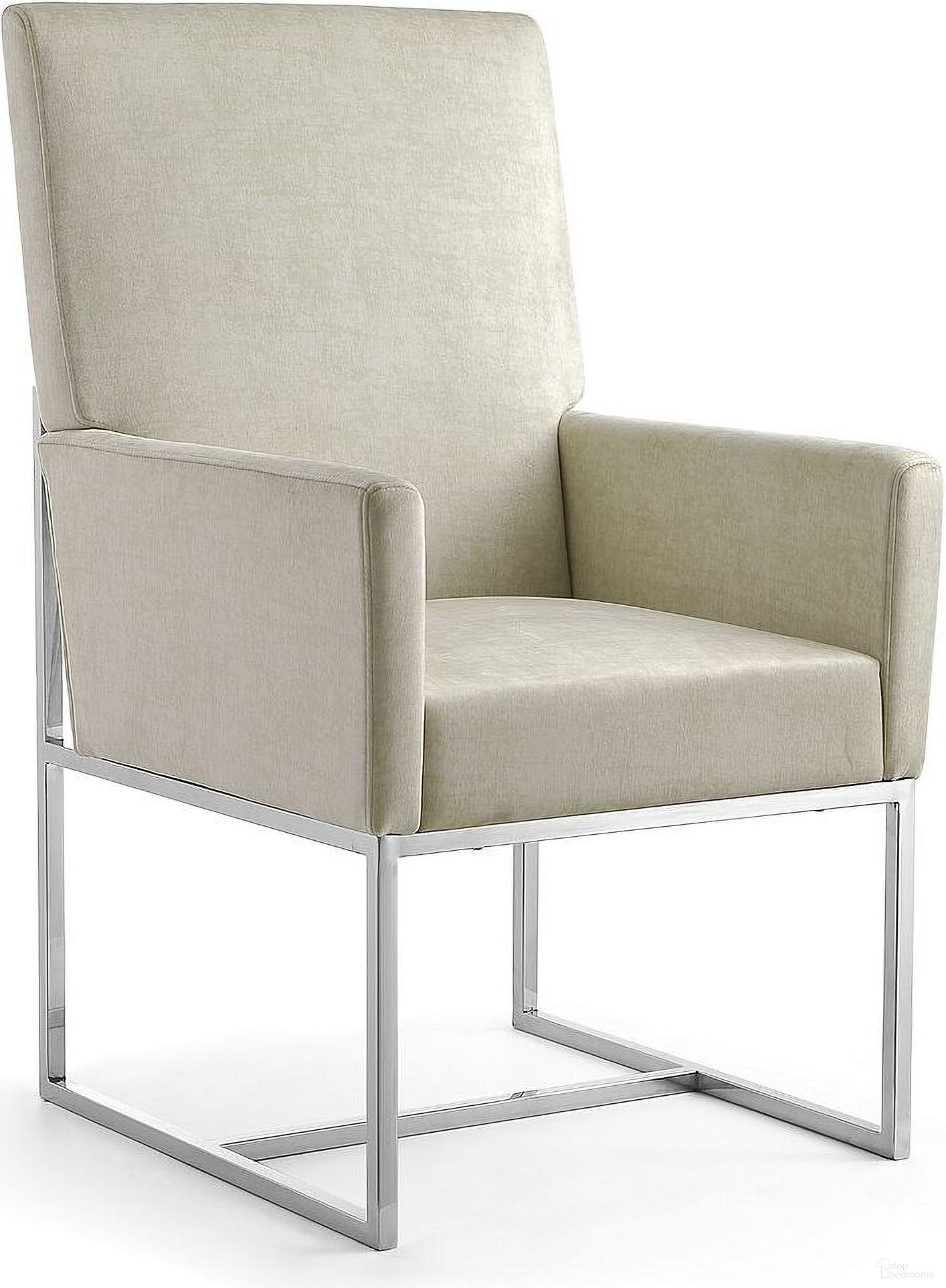 The appearance of Element Dining Armchair in Champagne designed by Manhattan Comfort in the modern / contemporary interior design. This champagne piece of furniture was selected by 1StopBedrooms from Element Collection to add a touch of cosiness and style into your home. Sku: DC029-OM. Material: Stainless Steel. Chair Type: Arm Chair.