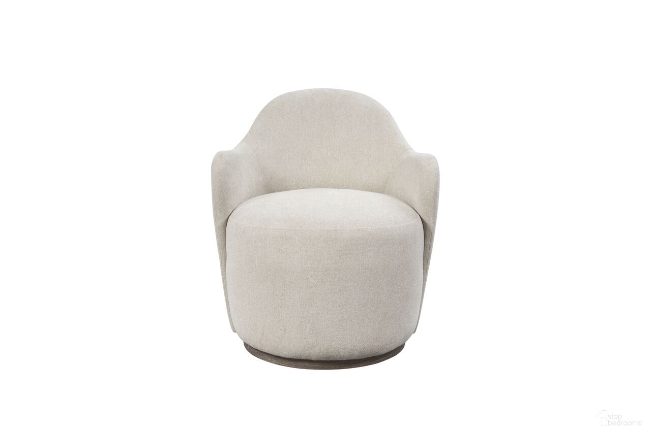 The appearance of Elements Barrel Chair In Ivory designed by Bernell in the transitional interior design. This ivory piece of furniture was selected by 1StopBedrooms from Elements Collection to add a touch of cosiness and style into your home. Sku: 3162-164. Material: Upholstered. Chair Type: Arm Chair.