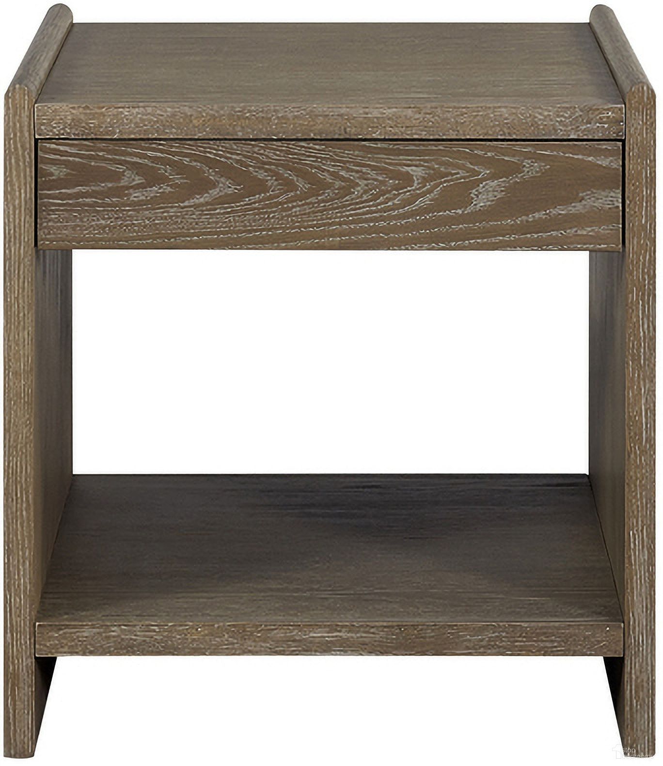 The appearance of Elements End Table In Cocoa designed by Bernell in the transitional interior design. This cocoa piece of furniture  was selected by 1StopBedrooms from Elements Collection to add a touch of cosiness and style into your home. Sku: 3162-002. Material: Oak Veneer.