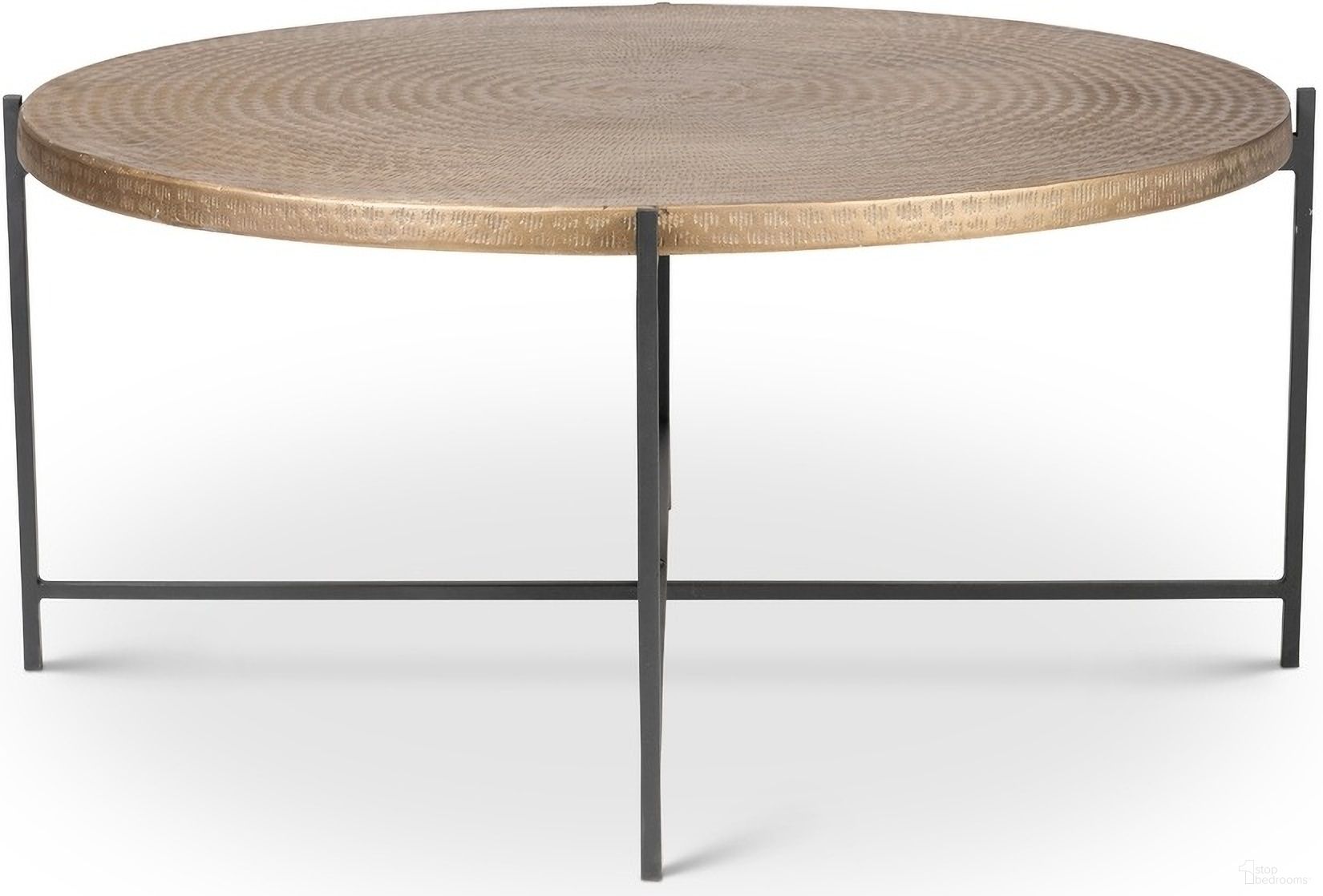 The appearance of Elements Navi Coffee Table In Antique Brass designed by Urbia in the modern / contemporary interior design. This antique brass piece of furniture  was selected by 1StopBedrooms from Elements Collection to add a touch of cosiness and style into your home. Sku: IJ-NAVI-CT-AB. Material: Aluminum.