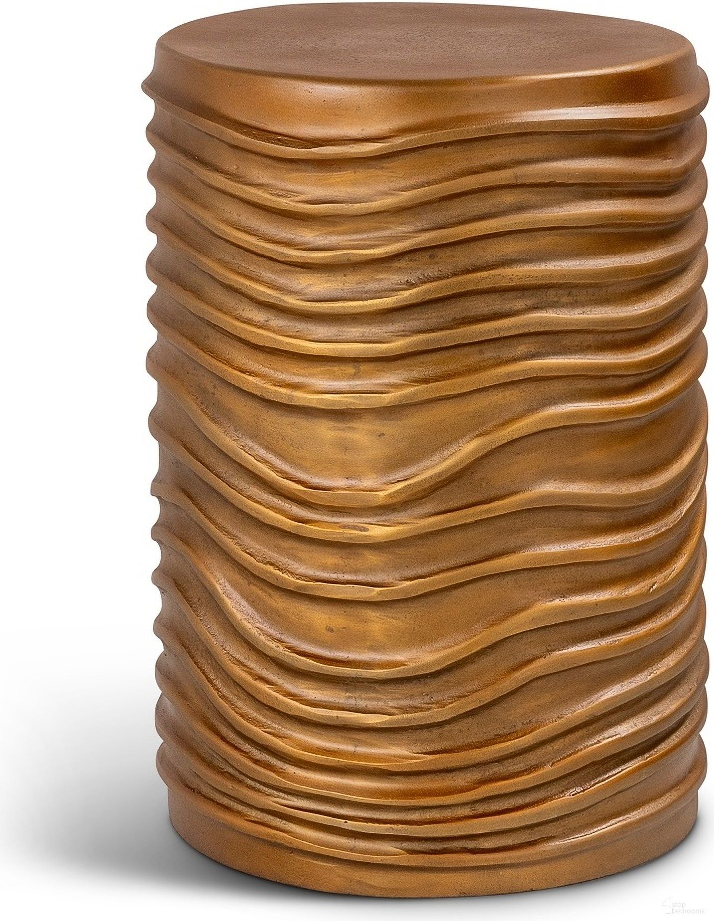The appearance of Elements Reid Accent Stool In Vintage Copper designed by Urbia in the modern / contemporary interior design. This vintage copper piece of furniture was selected by 1StopBedrooms from Elements Collection to add a touch of cosiness and style into your home. Sku: IJ-REID-STL-VC. Material: Aluminum.