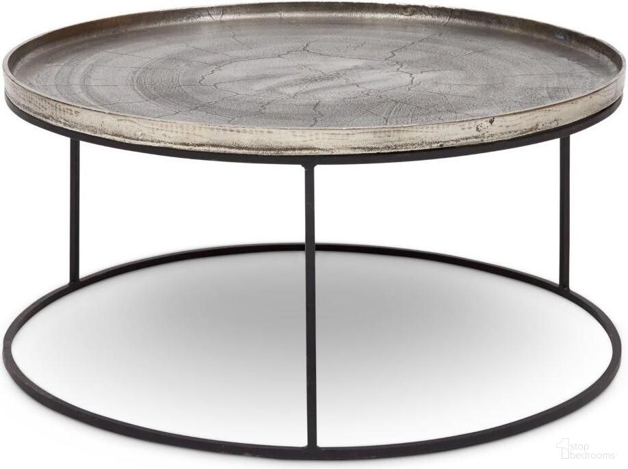 The appearance of Elements Sana Coffee Table In Vintage Silver Top And Black Frame designed by Urbia in the modern / contemporary interior design. This silver piece of furniture was selected by 1StopBedrooms from Elements Collection to add a touch of cosiness and style into your home. Sku: IJ-SANA-CT-VS. Material: Aluminum.