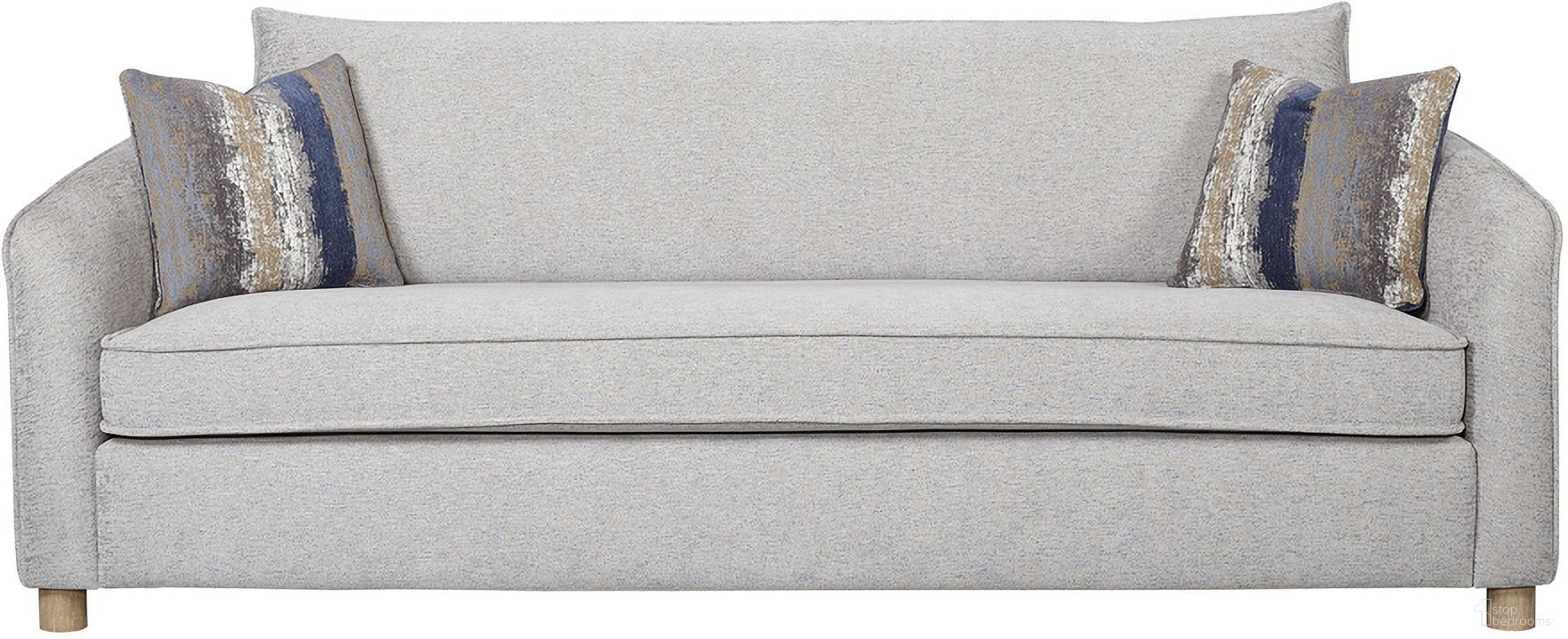 The appearance of Elements Sofa In Sand designed by Bernell in the transitional interior design. This sand piece of furniture  was selected by 1StopBedrooms from Elements Collection to add a touch of cosiness and style into your home. Sku: 3062-902S. Material: Polyester.