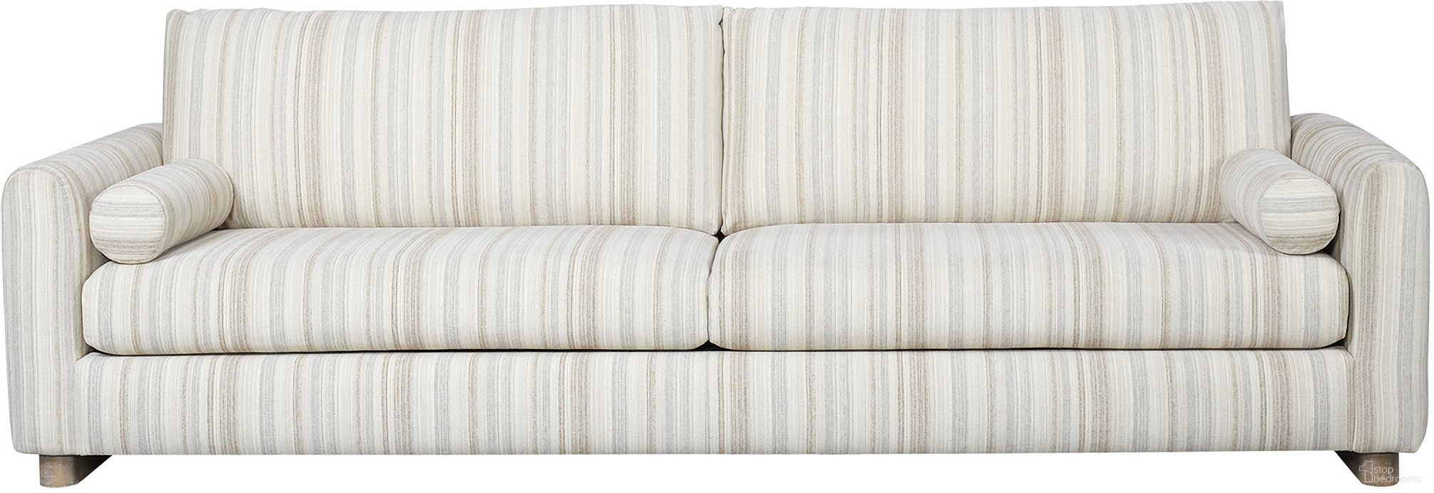 The appearance of Elements Sofa In Oyster designed by Bernell in the transitional interior design. This oyster piece of furniture  was selected by 1StopBedrooms from Elements Collection to add a touch of cosiness and style into your home. Sku: 3062-904S. Material: Polyester.