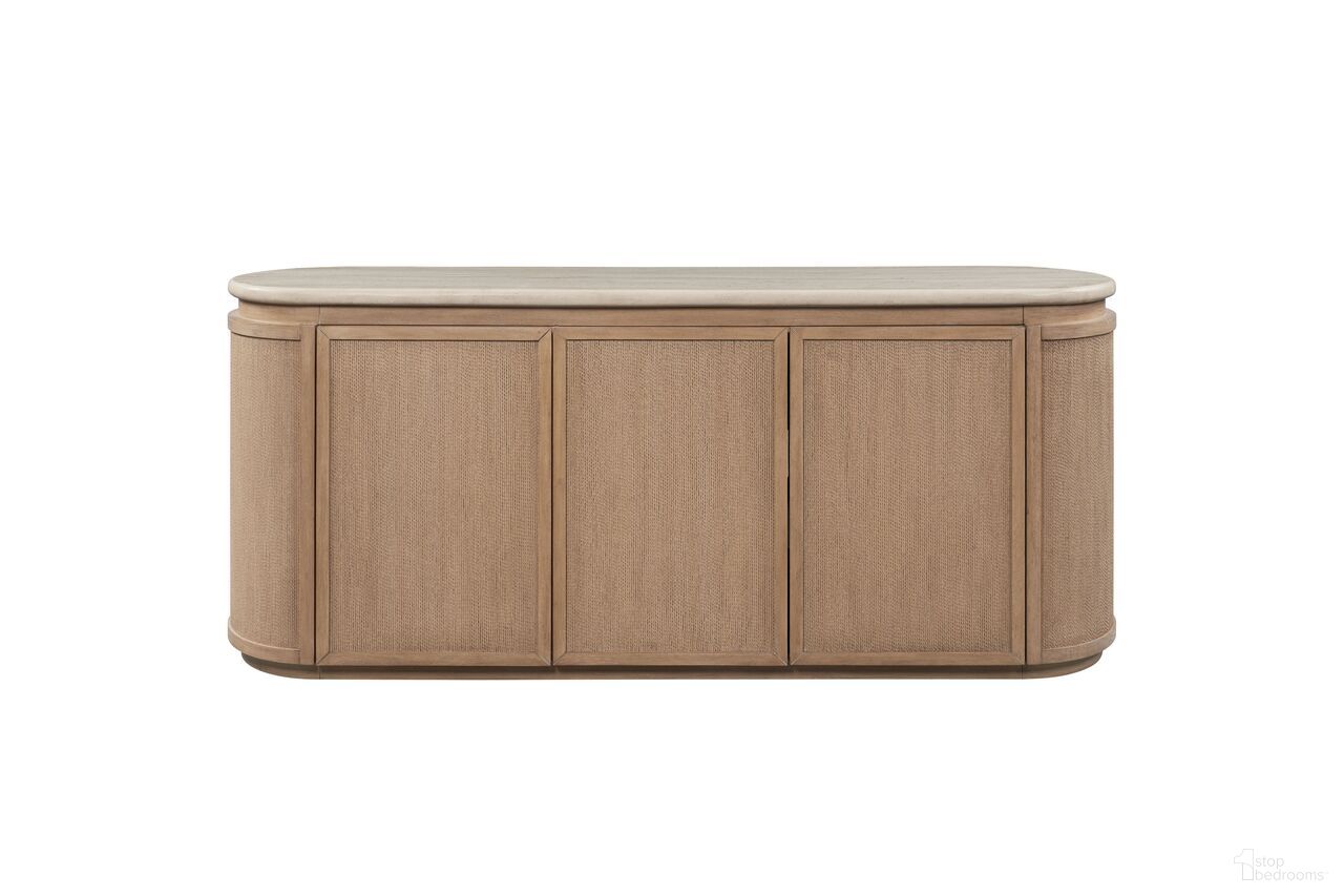 The appearance of Elements Stone And Rope Server In Toffee designed by Bernell in the transitional interior design. This toffee piece of furniture was selected by 1StopBedrooms from Elements Collection to add a touch of cosiness and style into your home. Sku: 3262-525. Material: Oak Veneer.