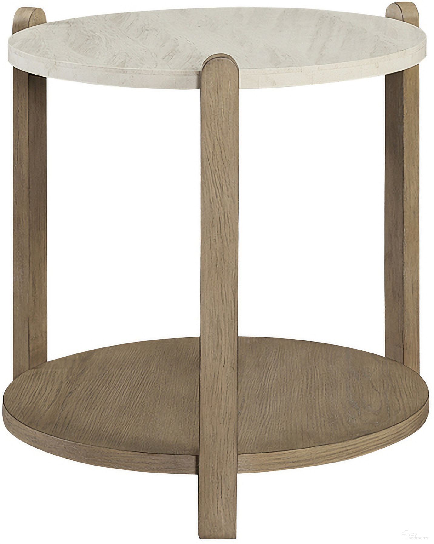 The appearance of Elements Stone Top End Table In Toffee designed by Bernell in the transitional interior design. This toffee piece of furniture  was selected by 1StopBedrooms from Elements Collection to add a touch of cosiness and style into your home. Sku: 3262-002. Material: Oak Veneer.
