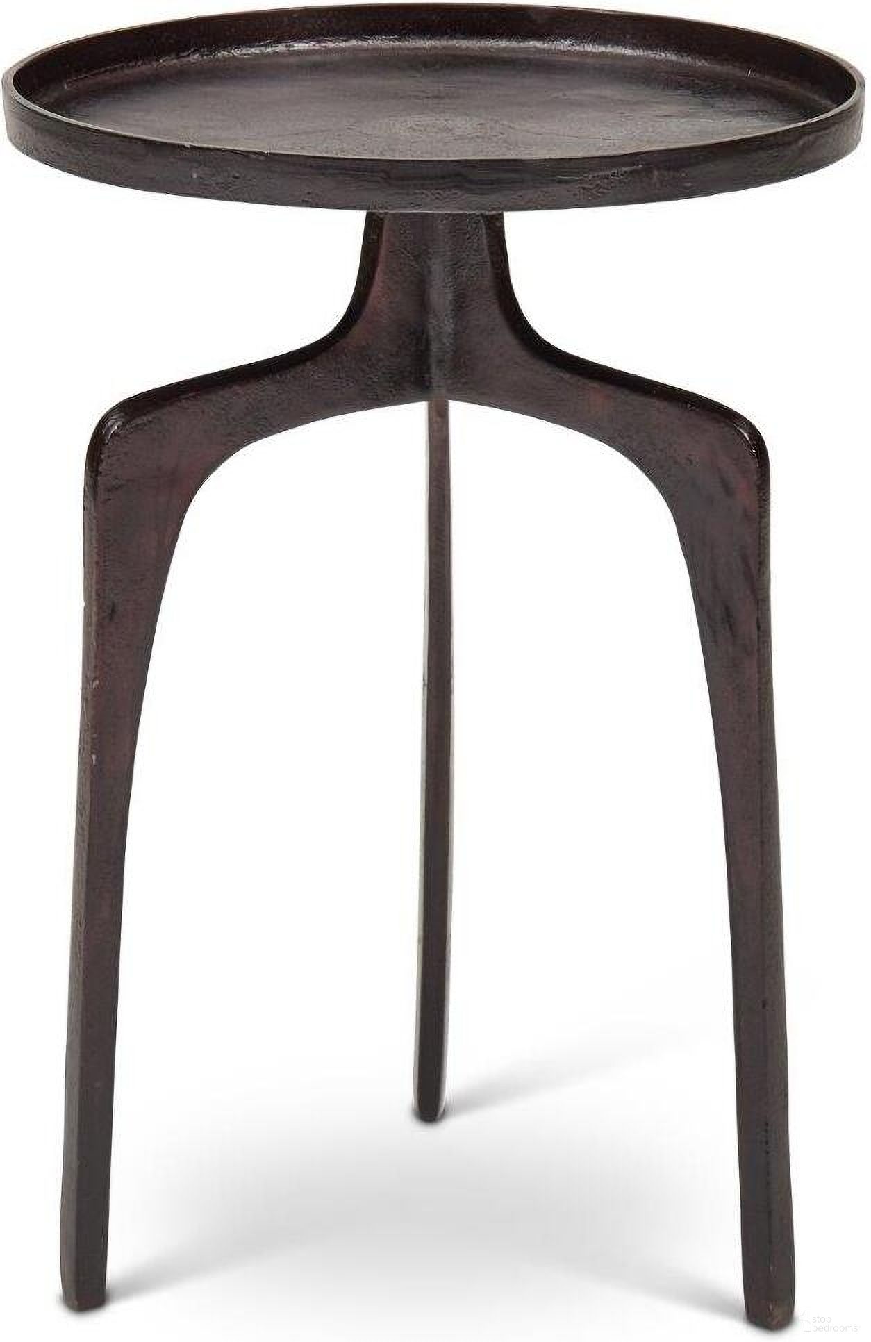 The appearance of Elements Vinya End Table In Raw Bronze designed by Urbia in the modern / contemporary interior design. This bronze piece of furniture  was selected by 1StopBedrooms from Elements Collection to add a touch of cosiness and style into your home. Sku: IJ-VINYA-ET-RB. Material: Aluminum.
