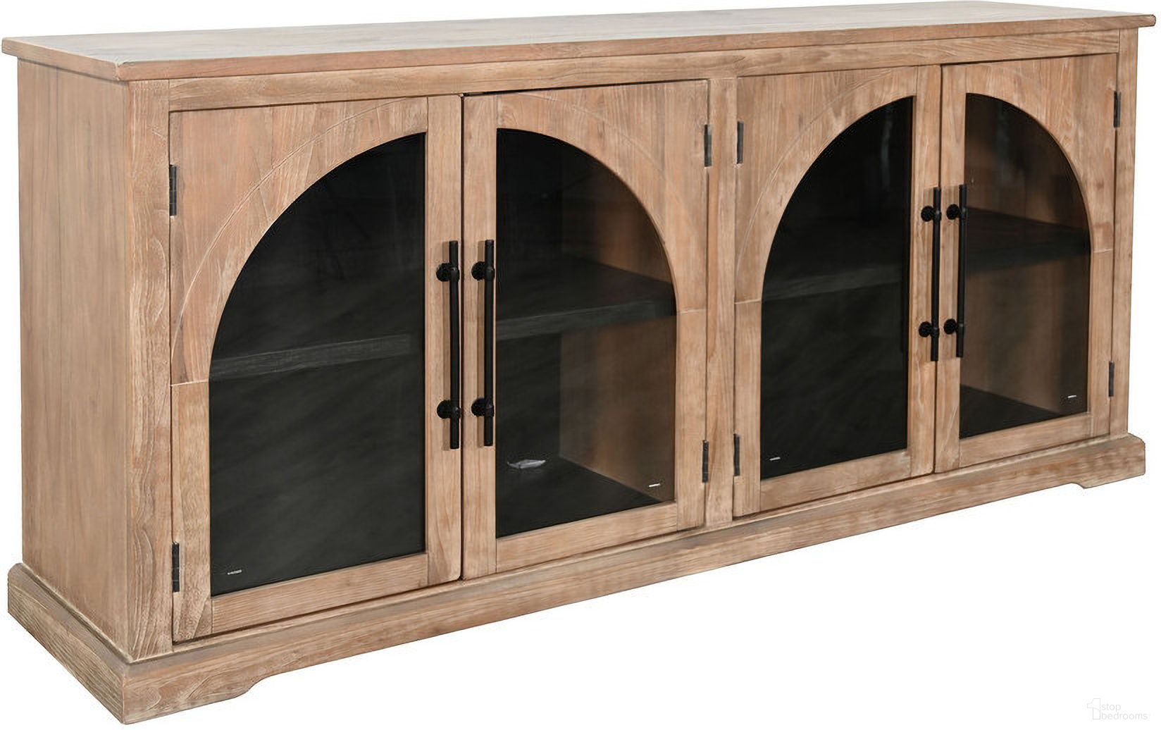 The appearance of Elena Modern Wood Display Cabinet with Arched Glass Doors In Umbra and Oak Grove designed by Sunny Designs in the transitional interior design. This umbra and oak grove piece of furniture was selected by 1StopBedrooms from Elena Collection to add a touch of cosiness and style into your home. Sku: 2166OUM. Material: Solid Wood.