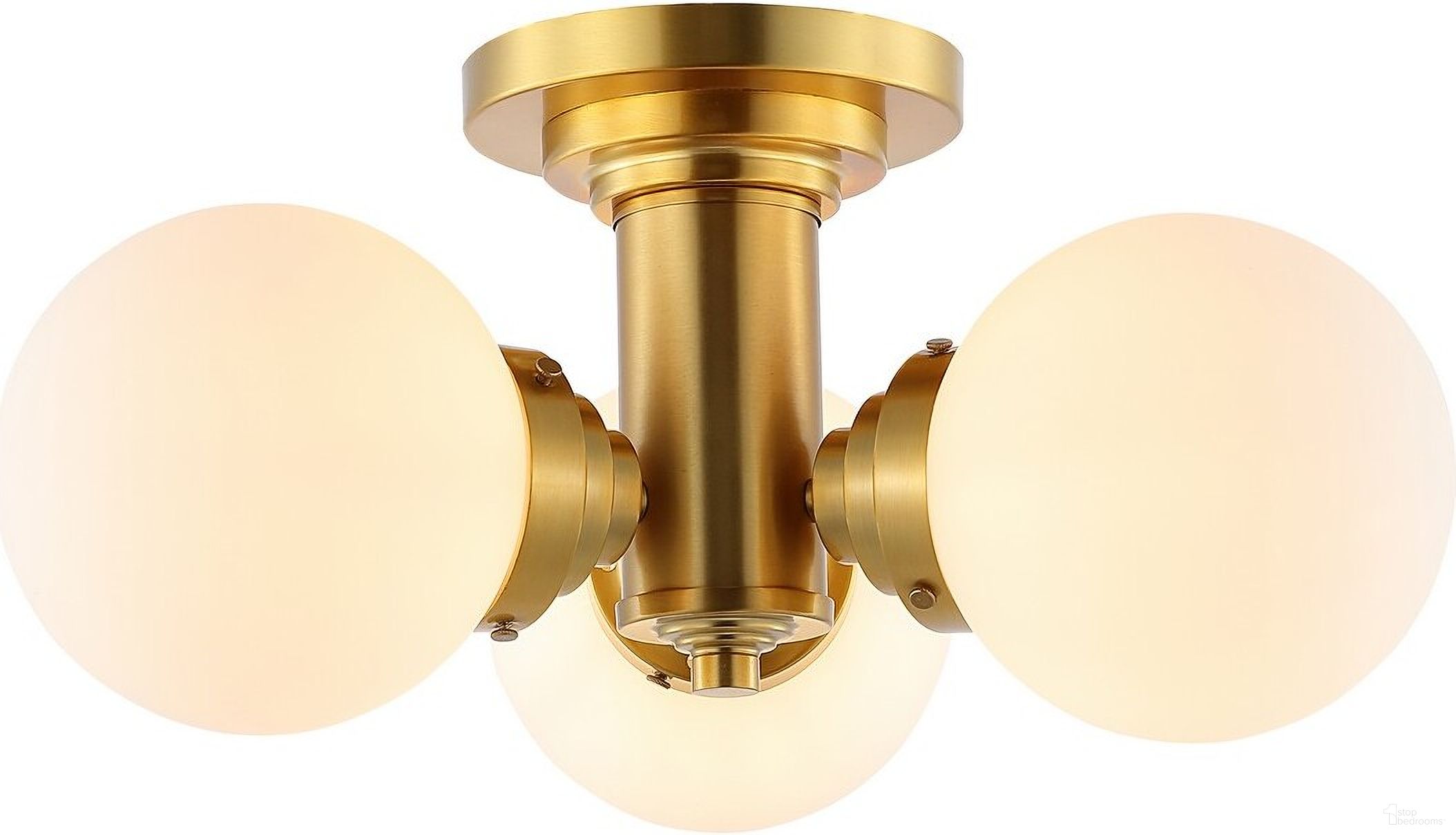 Elenna Flush Mount in Gold