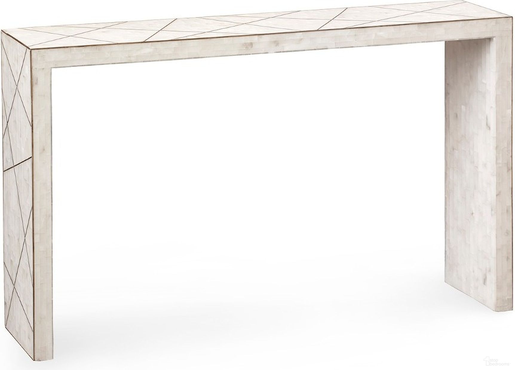 The appearance of Elgin Console In Alabaster designed by Villa & House in the transitional interior design. This alabaster piece of furniture was selected by 1StopBedrooms from Elgin Collection to add a touch of cosiness and style into your home. Sku: ELG-400-409. Material: Marble.