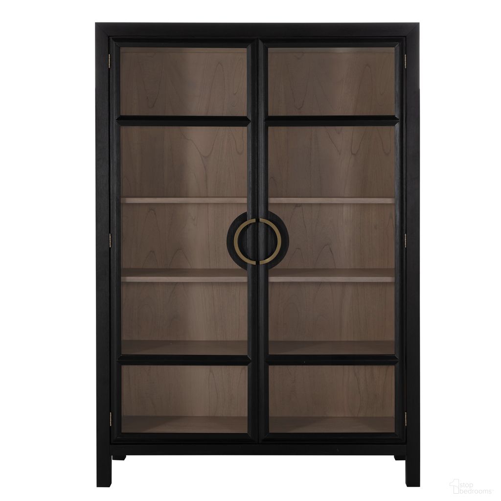 The appearance of Elias Cabinet In Antique Bronze and Brushed Black designed by Gabby in the transitional interior design. This antique bronze/brushed black piece of furniture was selected by 1StopBedrooms from Elias Collection to add a touch of cosiness and style into your home. Sku: SCH-175588. Material: Mindi Veneer.