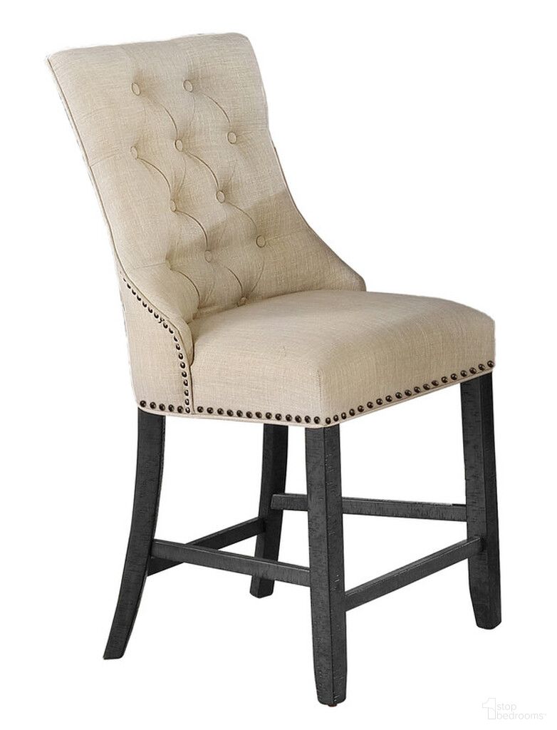 The appearance of Elias Upholstered Counter Height Dining Chair In Beige Linen Fabric designed by Best Quality Furniture in the traditional interior design. This beige piece of furniture was selected by 1StopBedrooms from Elias Collection to add a touch of cosiness and style into your home. Sku: D91-CHC1. Material: Wood.