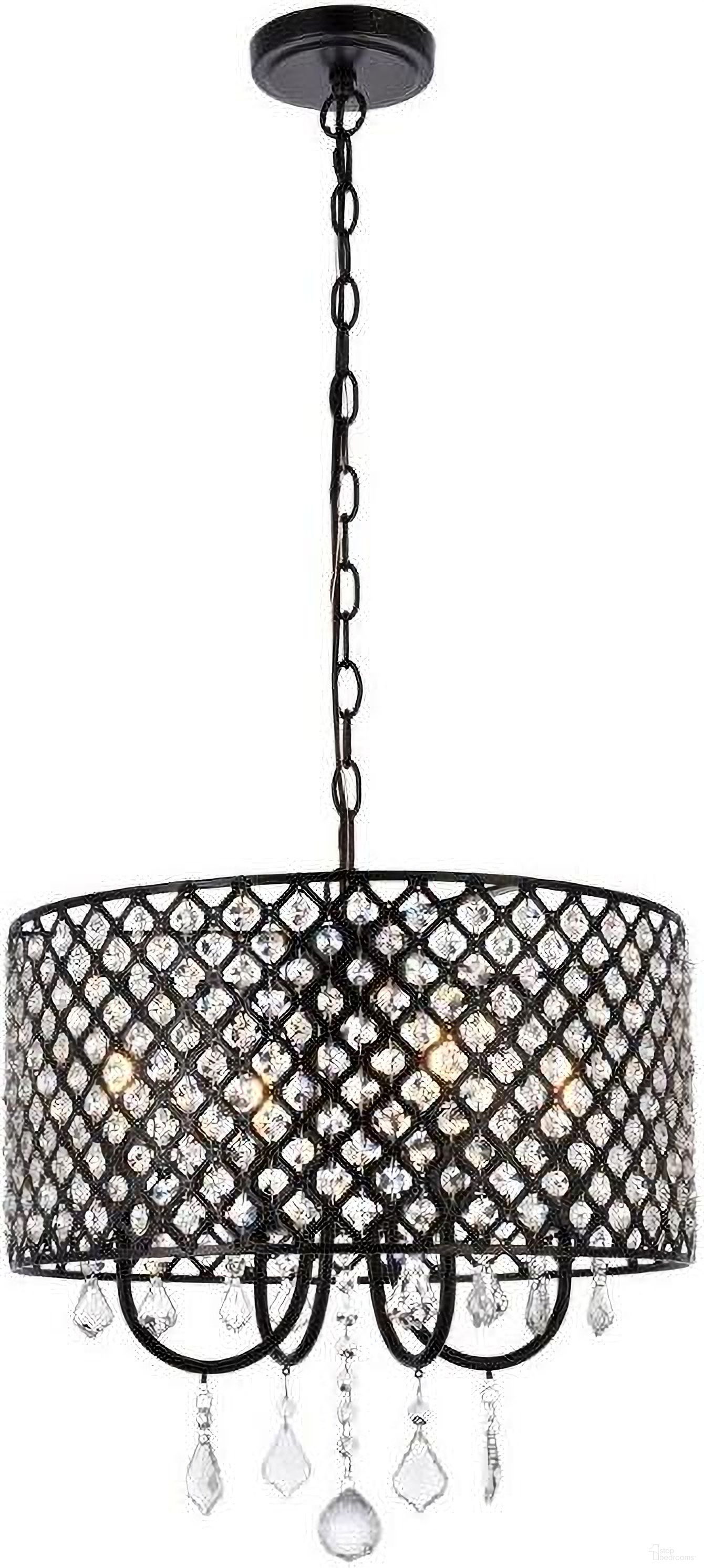 Elise 17 Inch Pendant In Black LD711D17BK