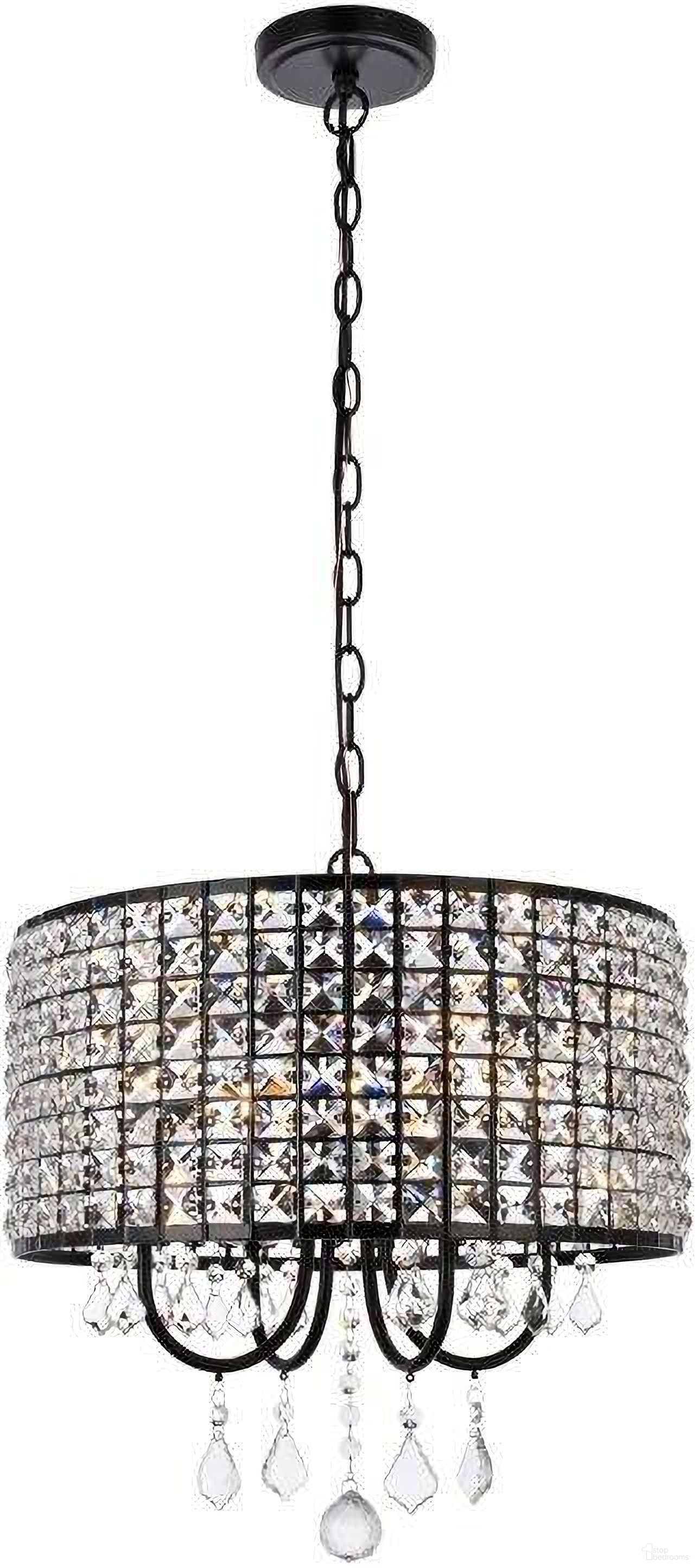 Elise 17 Inch Pendant In Black LD713D17BK